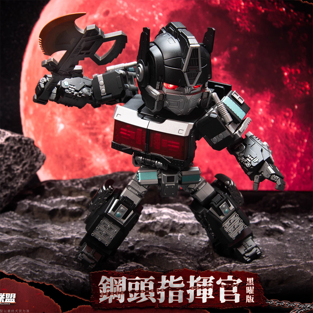 JIGUANGMAO JGM-Q01D OP. STEEL HEAD Q Dark Version Figure Collectible in stock