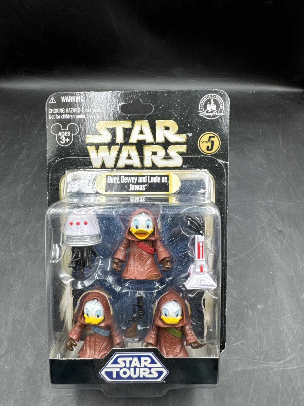 2011 Star Wars Star Tours Huey Dewey & Louie as Jawas New Sealed