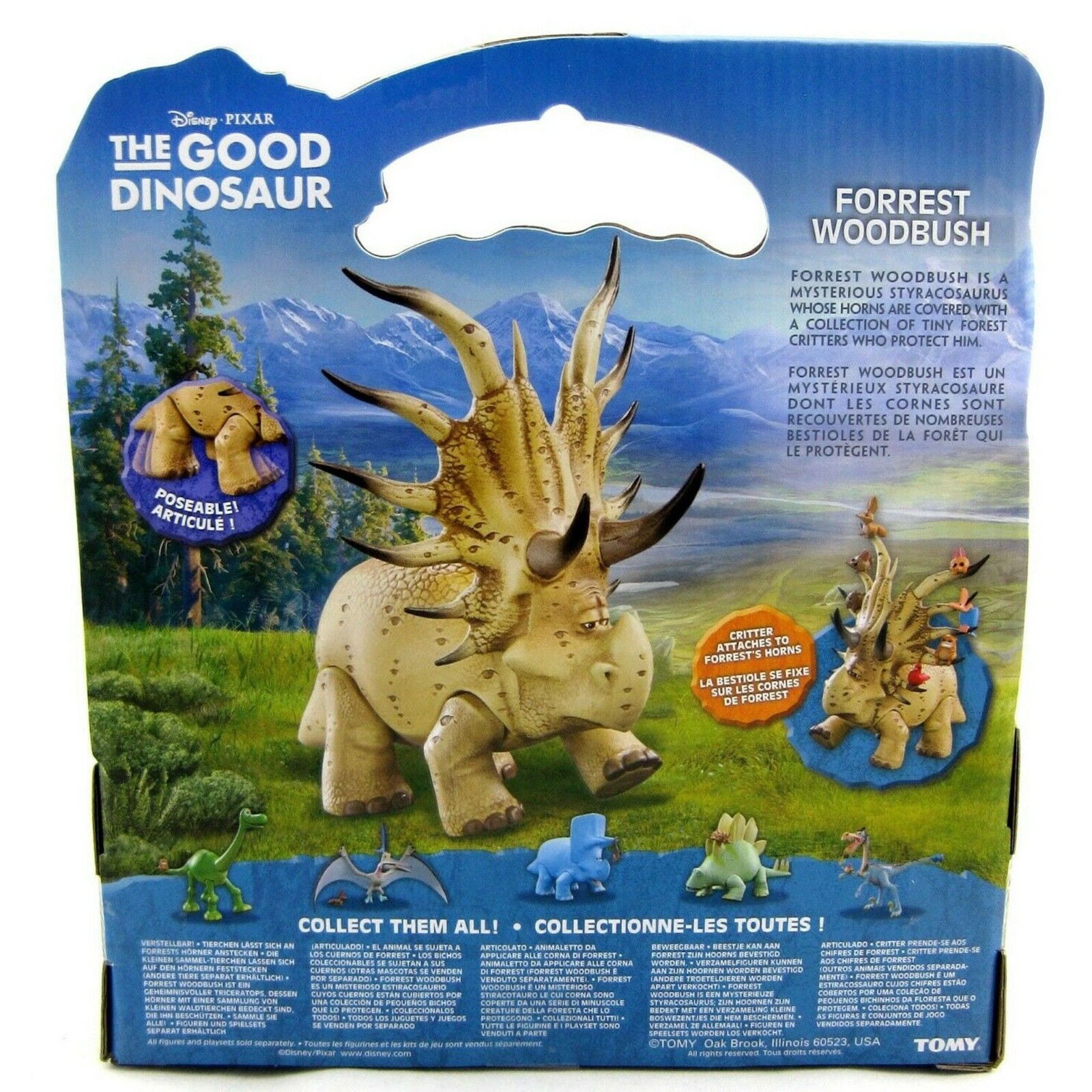 The Good Dinosaur Forrest Woodbush Feature Action Figure – New in box