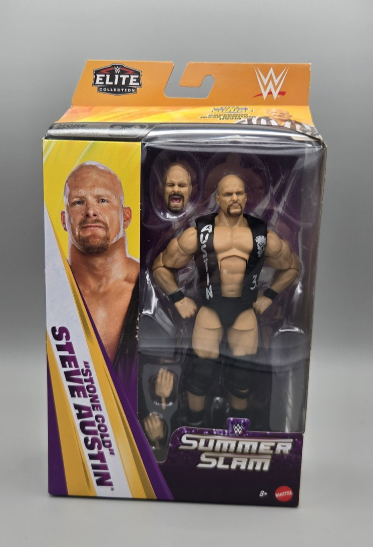 Mattel 2026 WWE Elite Summer Slam Stone Cold Steve Austin MISB Ventura BAF