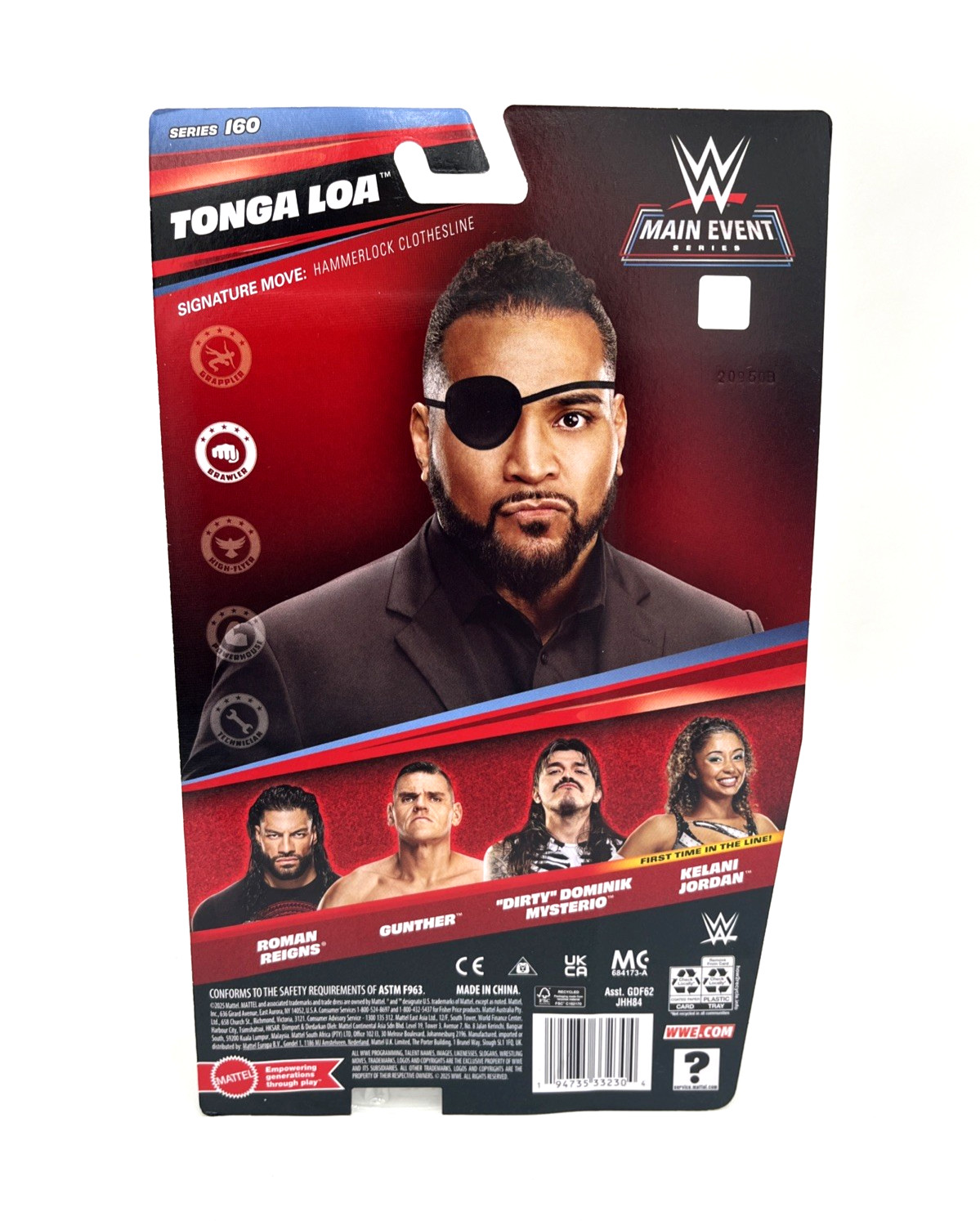 Tonga Loa WWE Main Event Series 160 Wrestling Figure Bloodline MFT Dmg Pkg