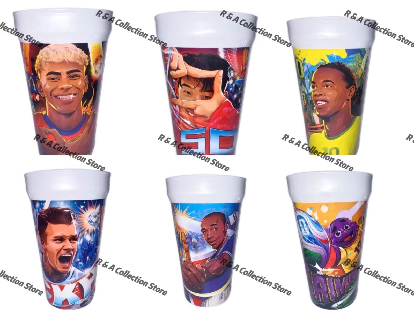 McDonald’s AUS 2026 FIFA World Cup Meal Collectible Cups Full Set Of 6 NEW