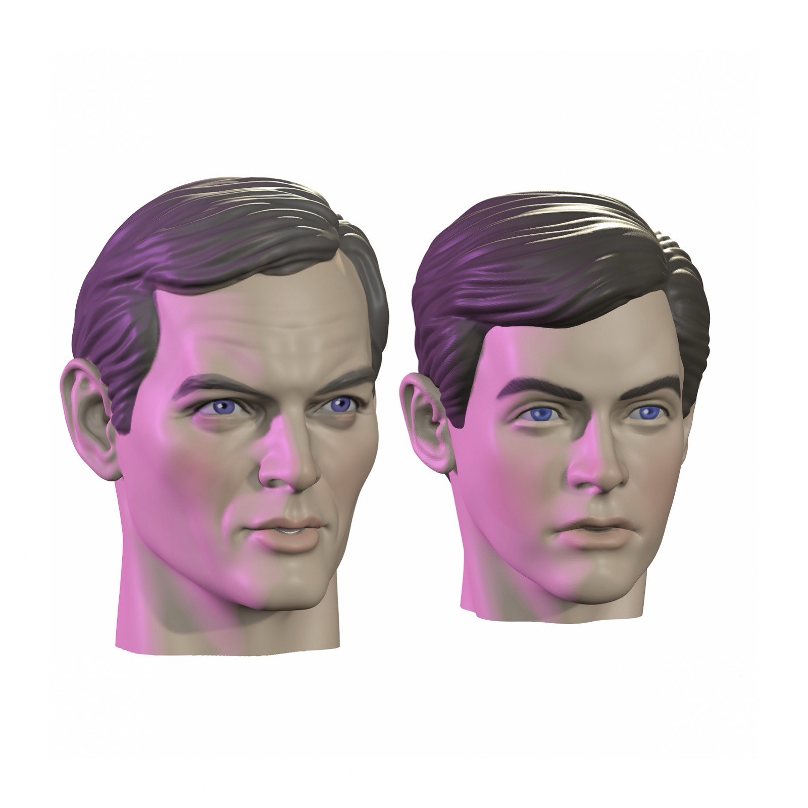 Stately Men Custom Action Figure Heads 1:9 or 1:6 Mego