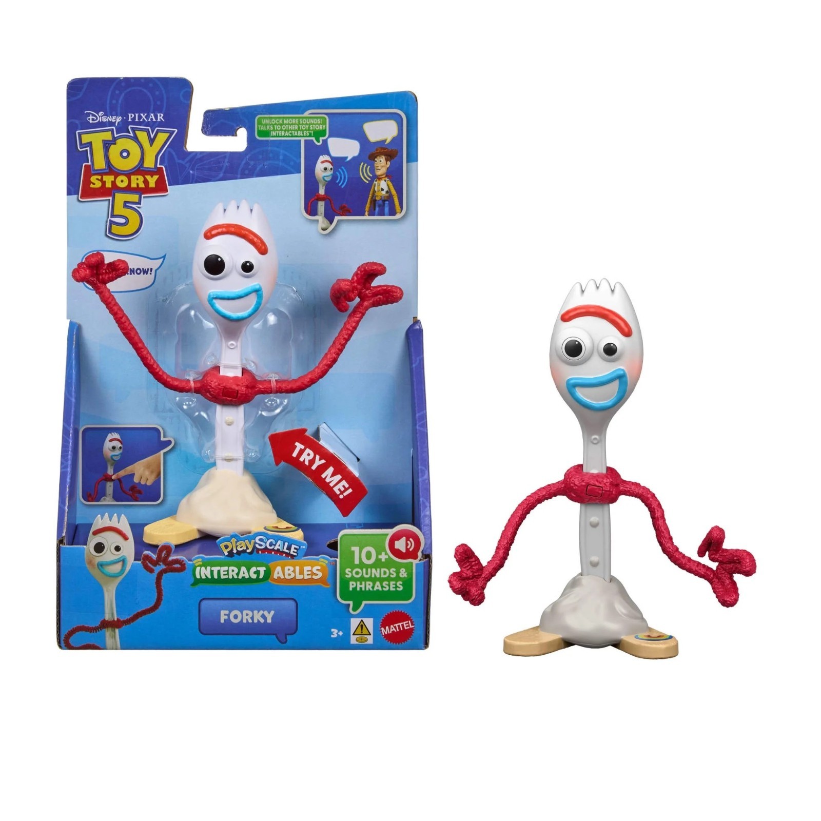 Disney Pixar Toy Story 5 Interactables Forky, 7″ Figure, Movie Phrases, BN