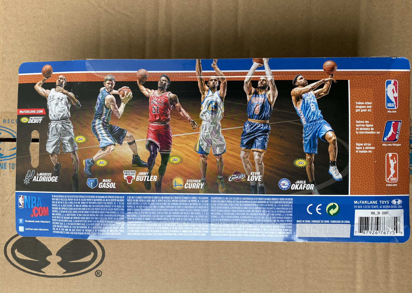 NBA SERIES 28 JAHLIL OKAFOR MCFARLANE BLUE JERSEY ROOKIE FIGURE 76ers