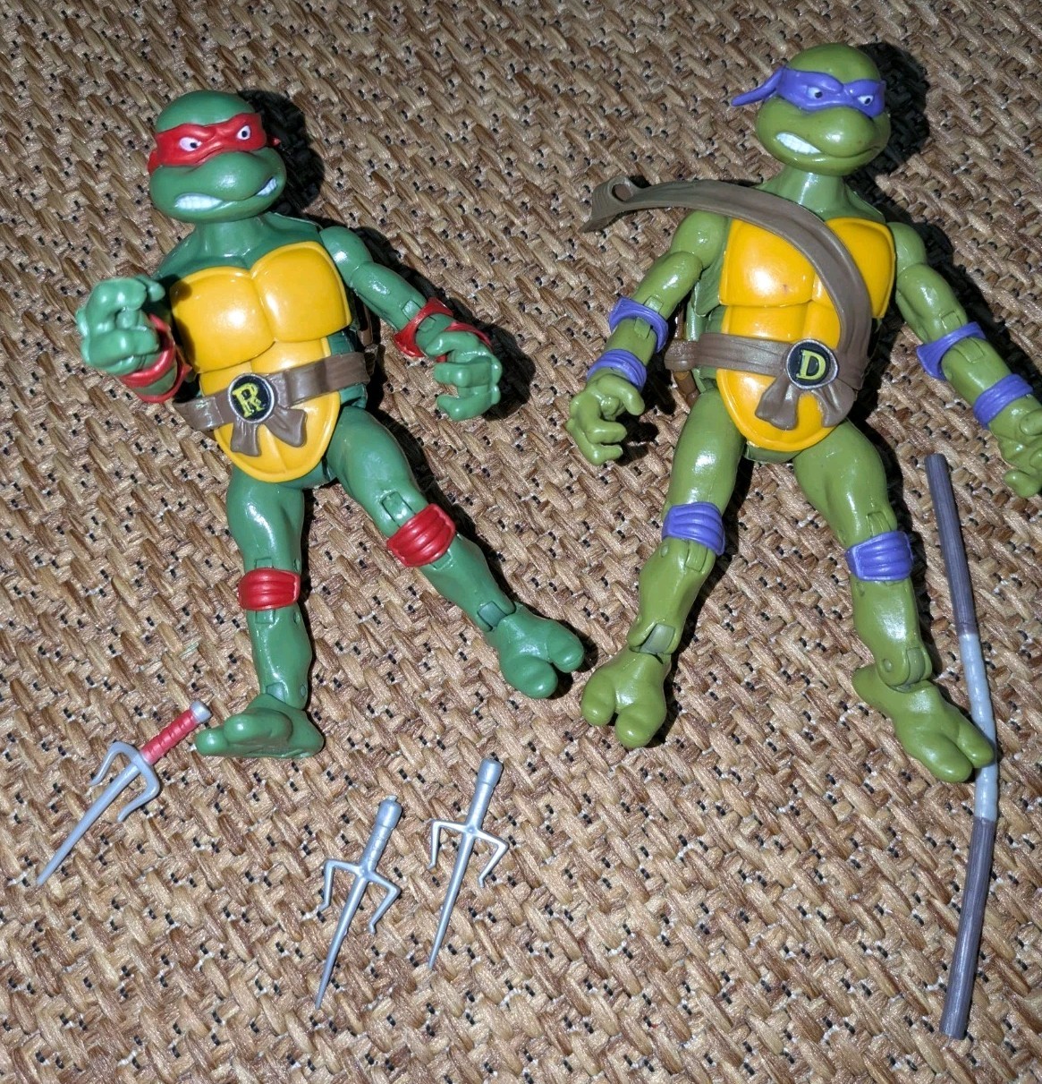 Vintage Lot of TMNT Teenage Mutant Ninja Turtles Action Figures SEE DESCRIPTION