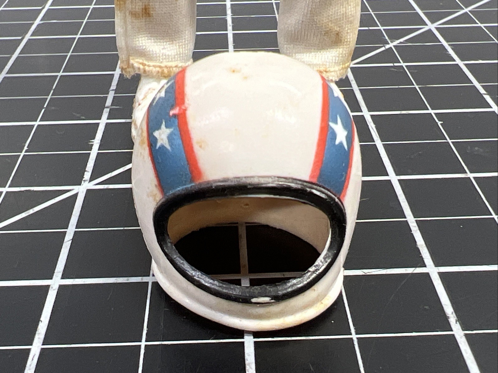 1972 Ideal Toys Evel Knievel Figure Bendy Rubber w/ Shoes Helmet Belt VTG 1970s