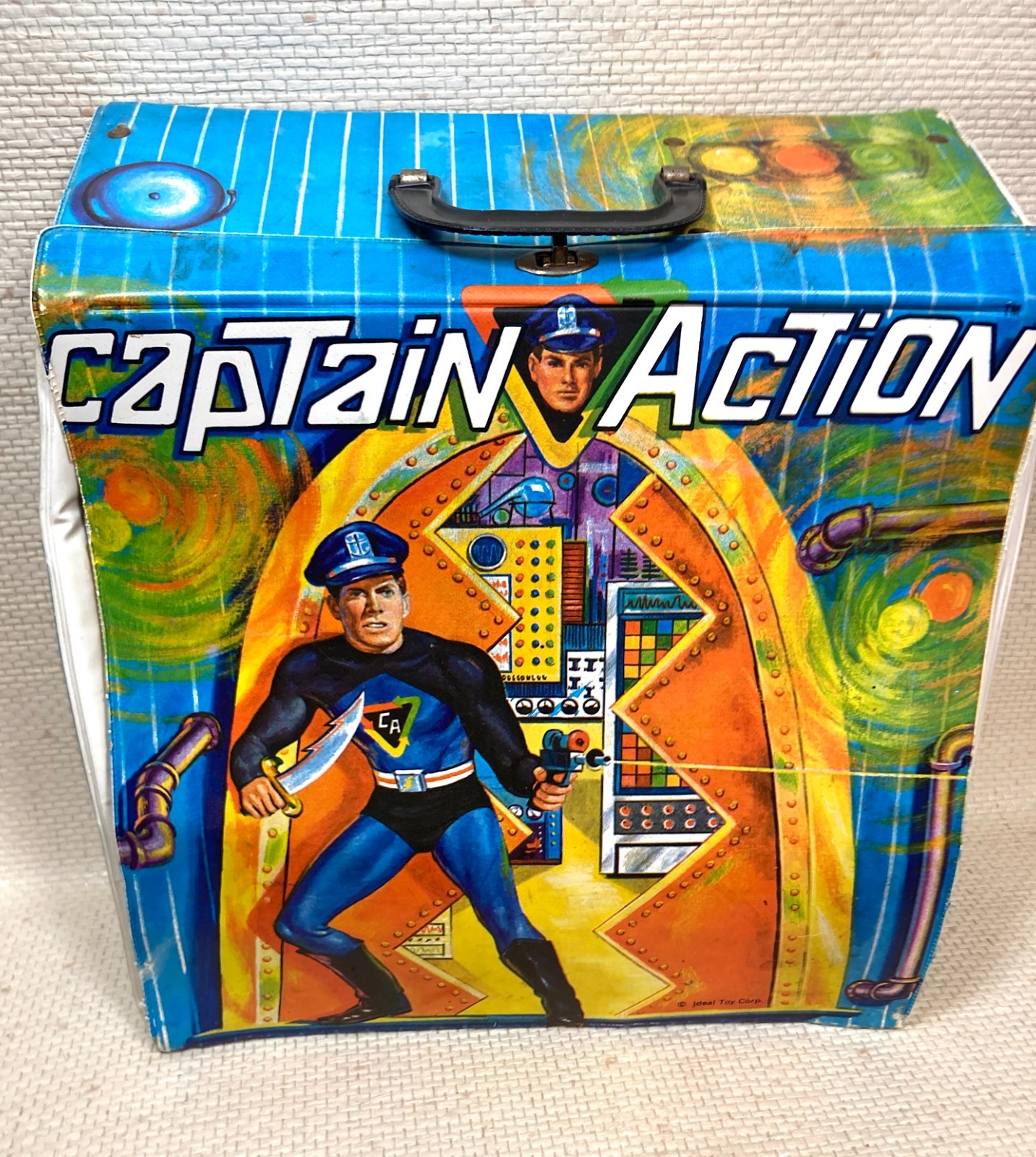 Vintage 1966 Captain Action Headquarters / Carrying Case by IDEAL