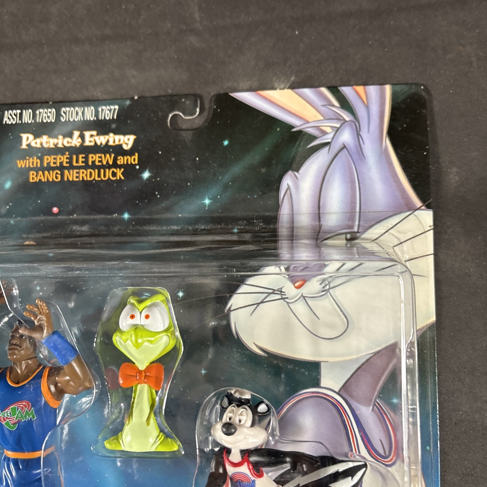 PATRICK EWING NERDLUCK ACTION FIGURE SPACE JAM PLAYMATES VINTAGE LOONEY KNICKS