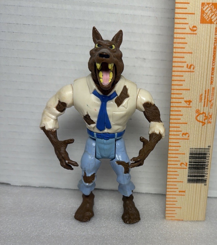 Vintage 1989 Kenner The Real Ghostbusters Wolfman Monster Figure Working