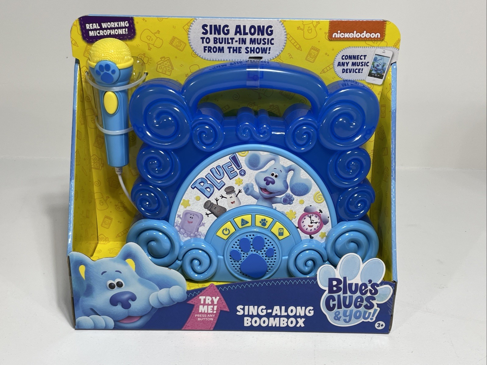 Nickelodeon Blues Clues and You Sing Along Boom Box + Real Working Mic, Age 3+