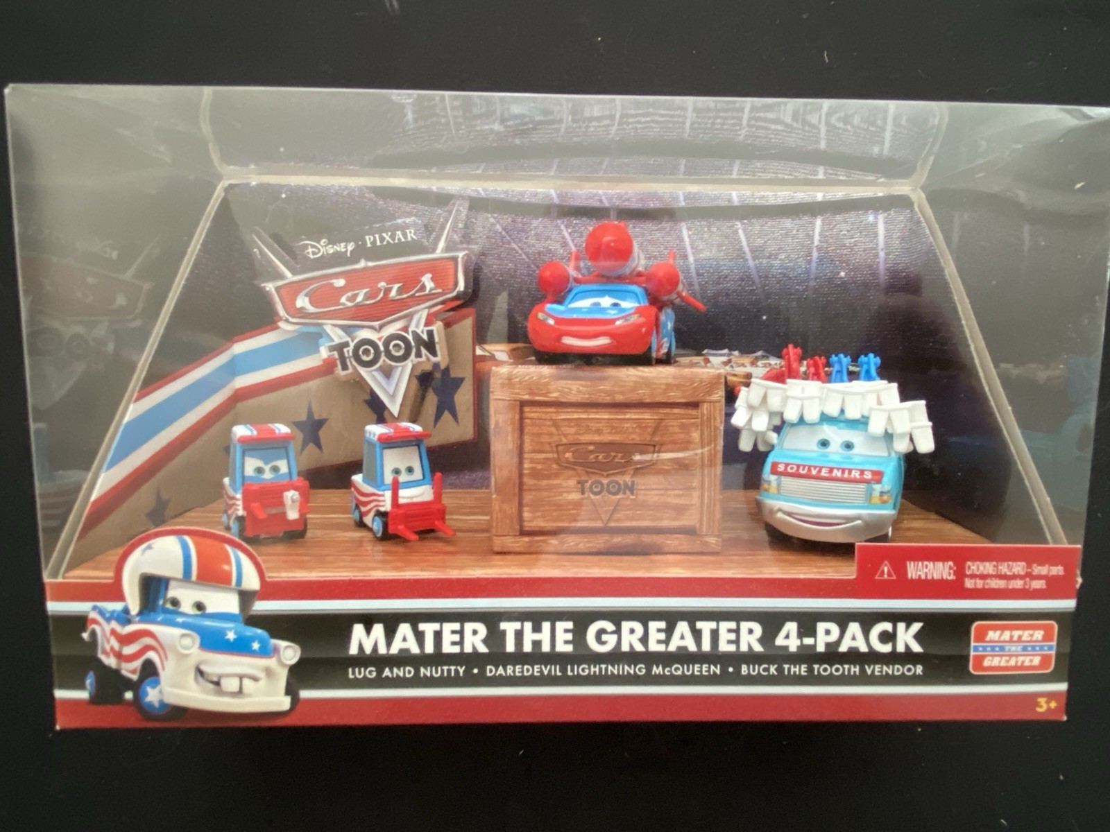 Disney Pixar Cars Toons: ALL 4 Mater the Greater 4 Pack Box Sets Mint Packages