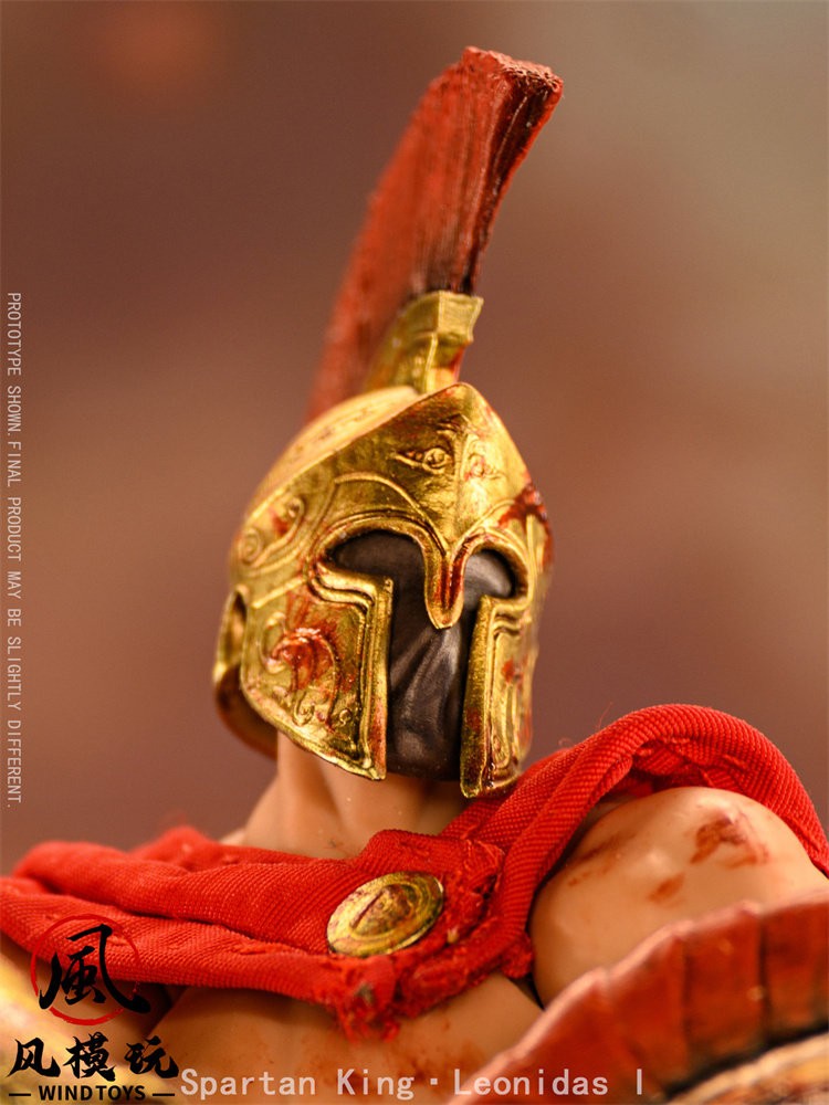 Wind Toys 1/12 King Leonidas I of Sparta 6″ Male Action Figure Bloodstained Doll