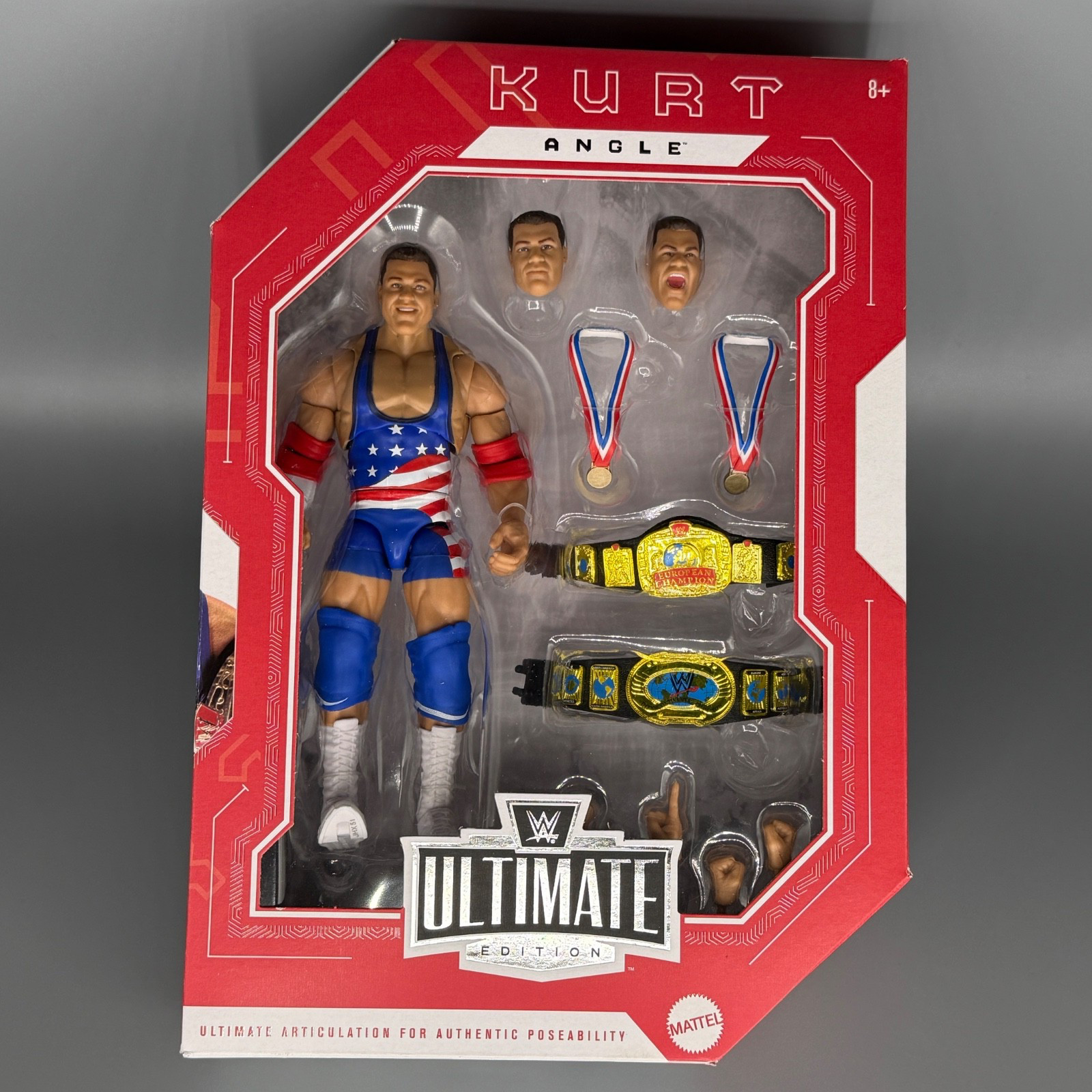 IN HAND new WWE mattel ULTIMATE EDITION monday night war KURT ANGLE exclusive