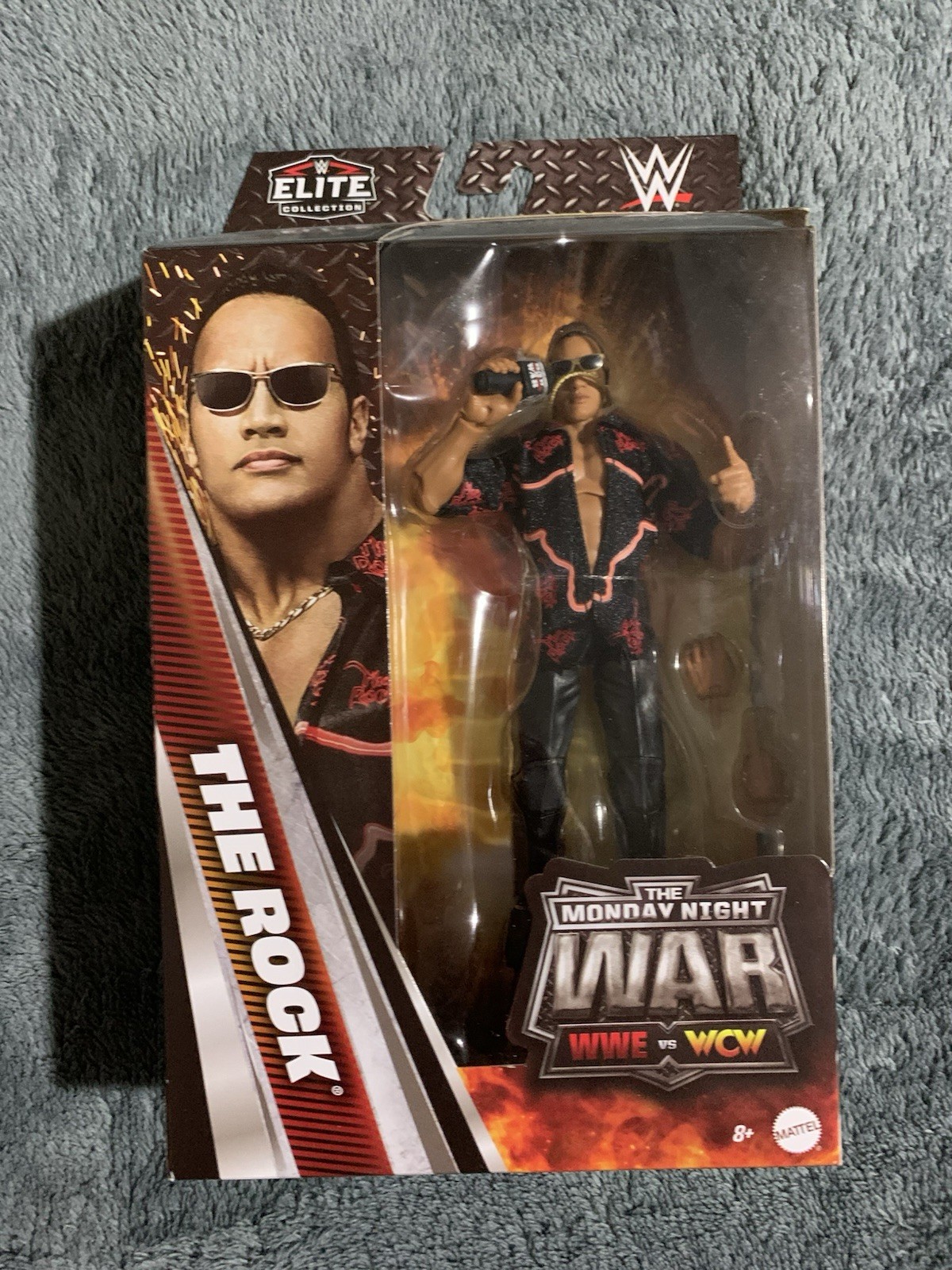 WWF WWE Mattel Elite Monday Night War The Rock Wrestling Figure