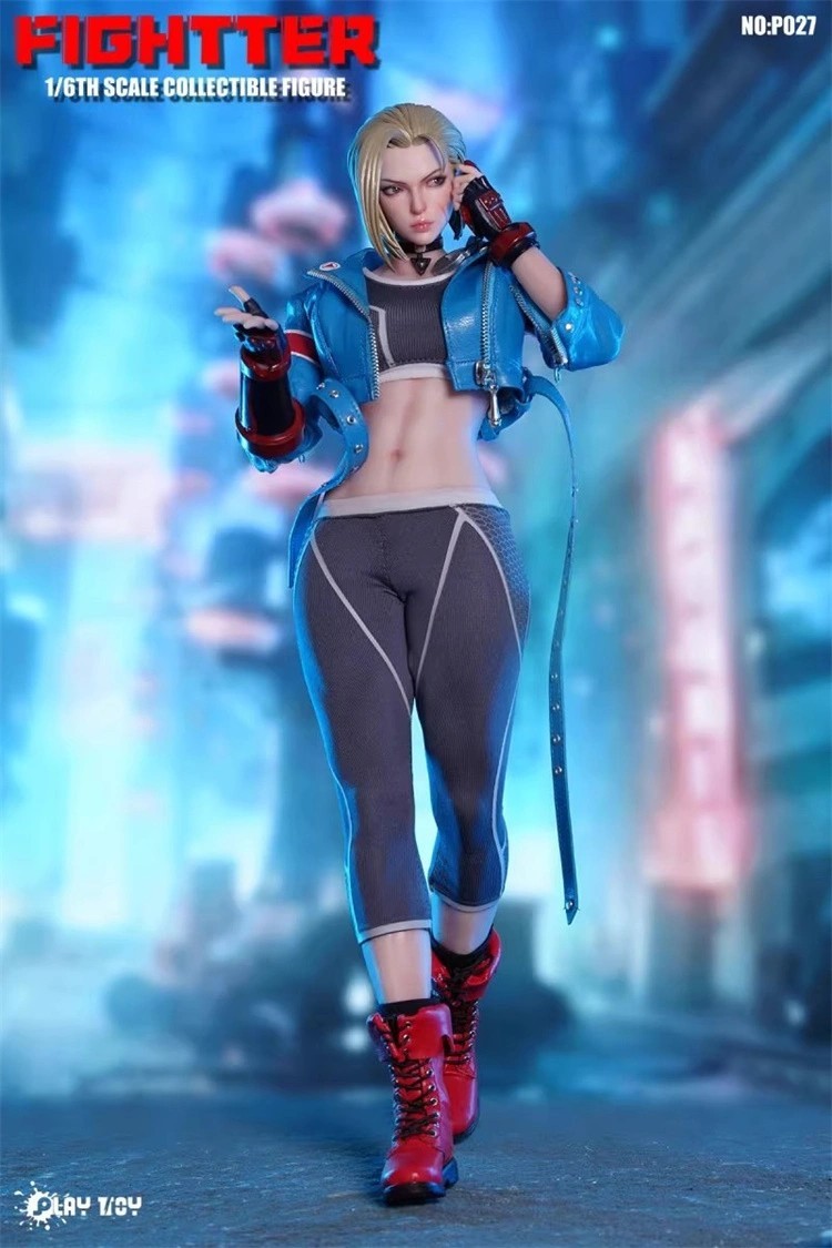 PLAY TOY P027 1/6 The Fighter 6 Girl Cammy Collectible Female Action Figure Toy