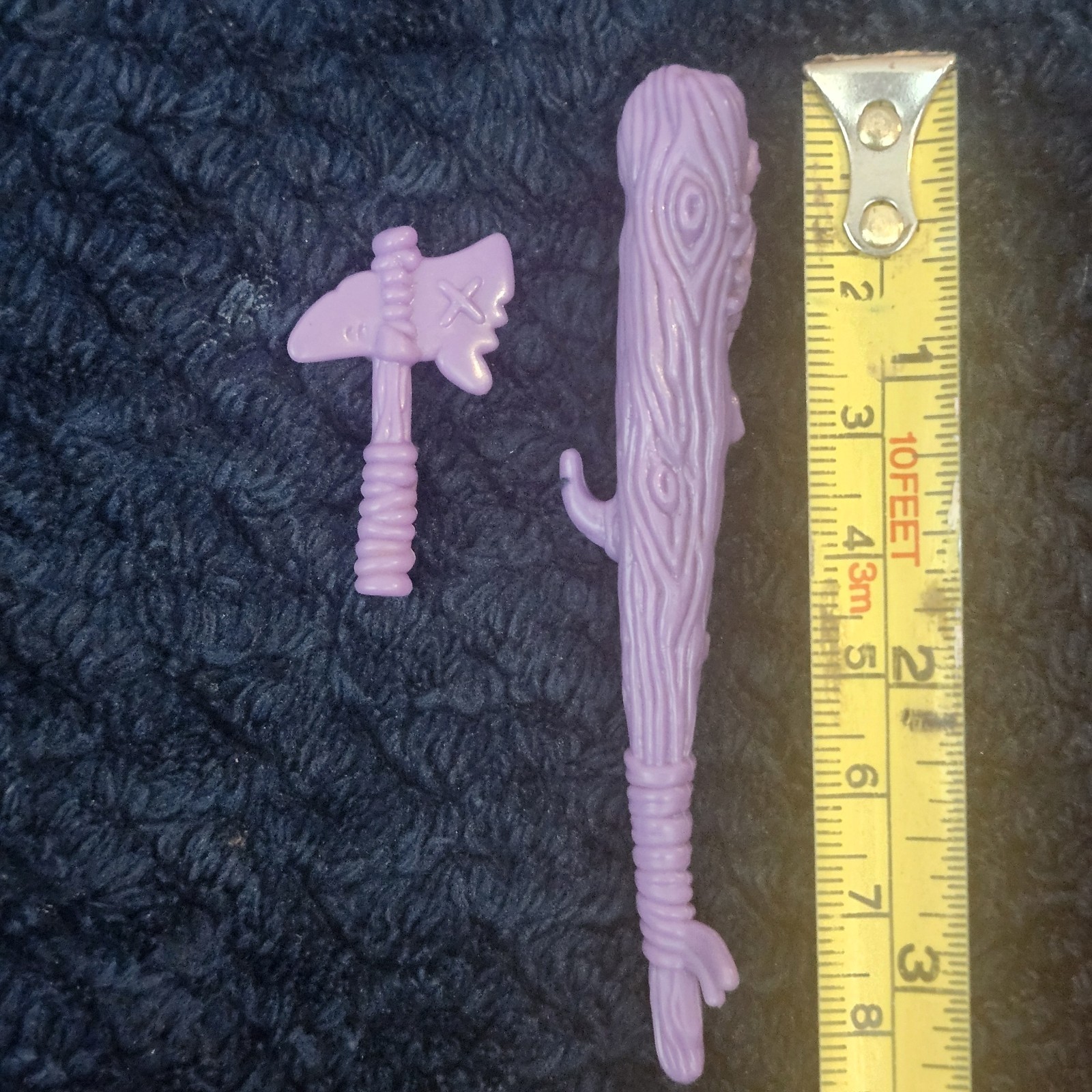Teenage Mutant Ninja Turtles Purple Club And Hatchet,dagger, Accessory 1990s