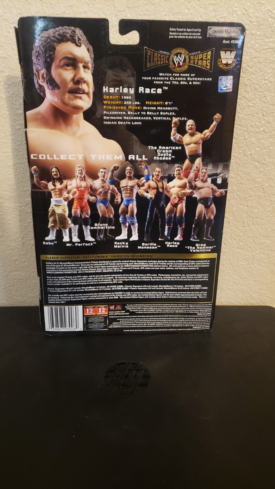 2006 Jakks Pacific WWE Classic Superstars Collector Series 10 Harley Race Figure