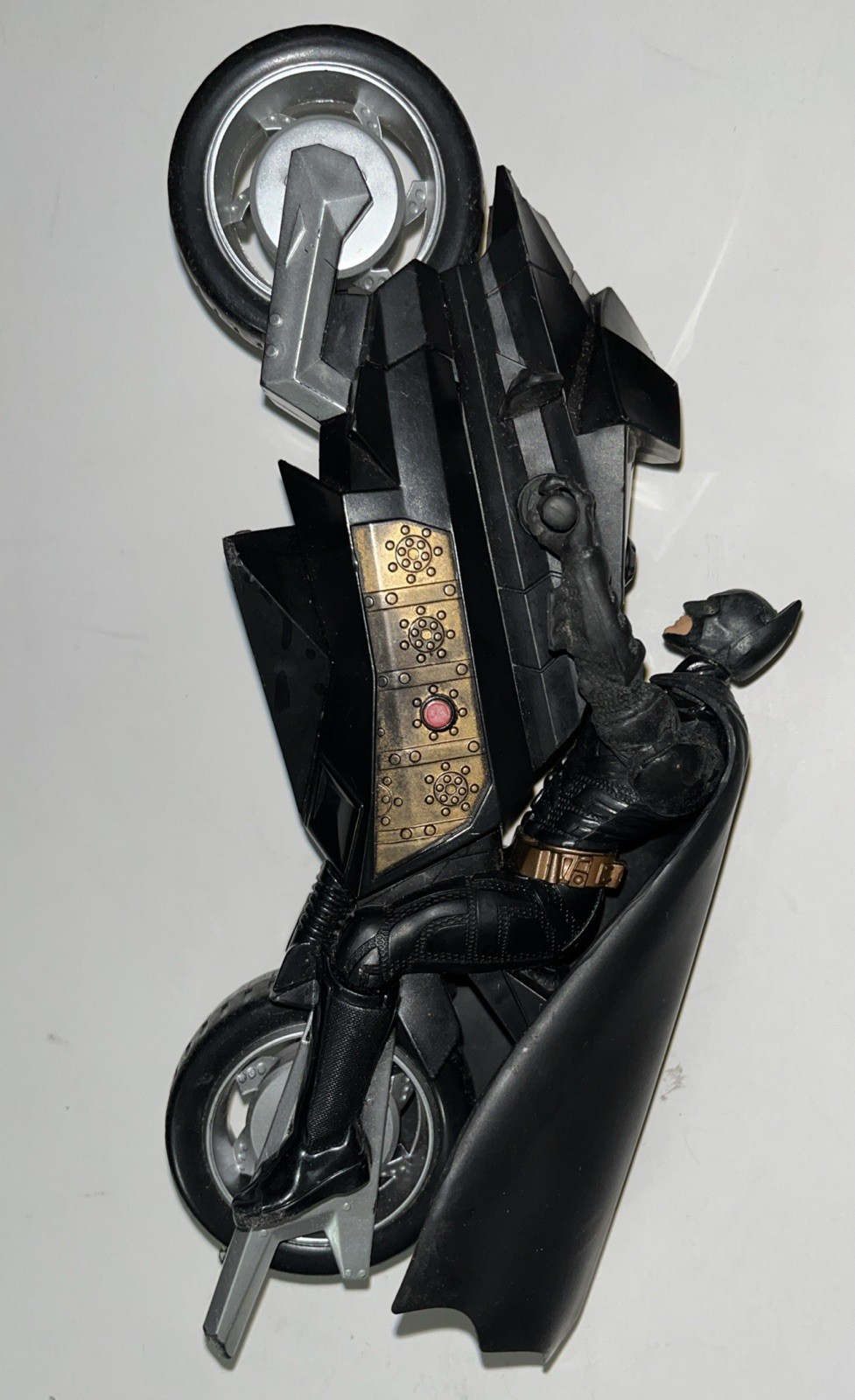 Vintage DC Batman The Dark Knight Mattel Flare & Fire Batcycle 2008 Action Set