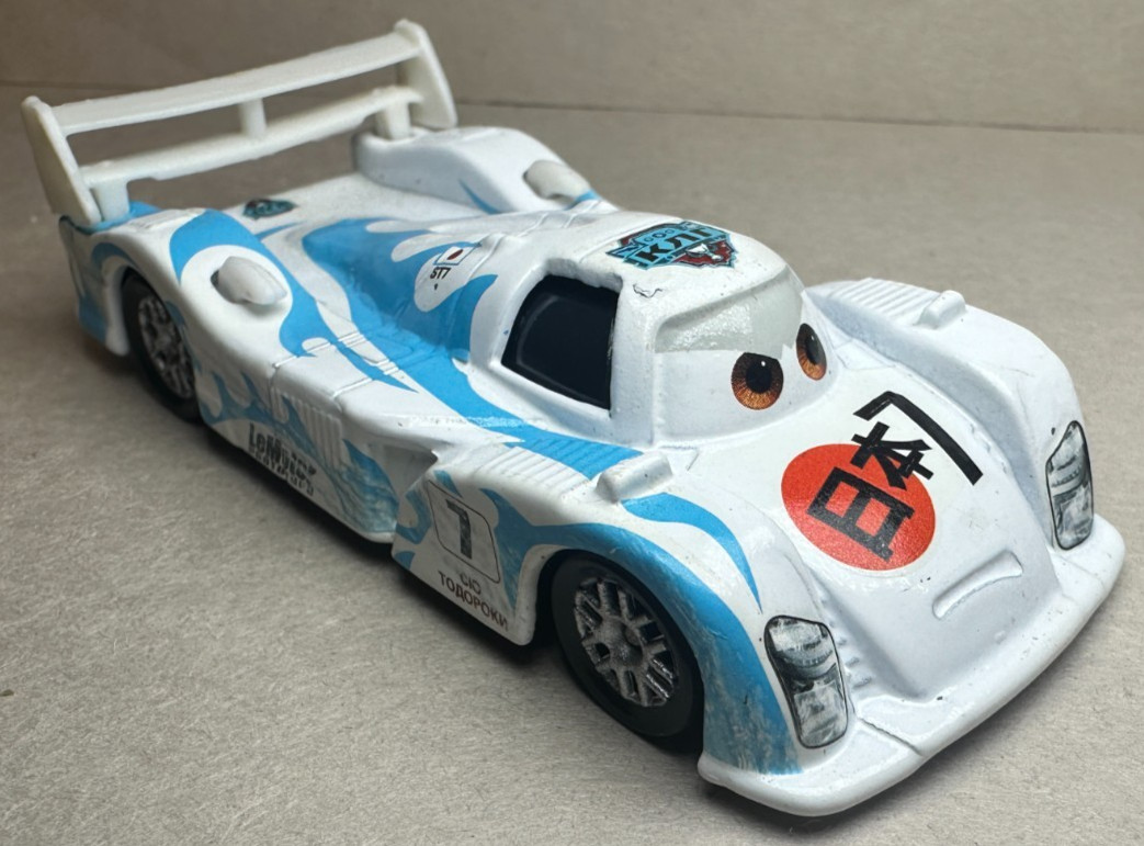 Disney Pixar Cars 2 Blue Shu Todoroki Japanese Ice Racer WGP Diecast 1:55 FC