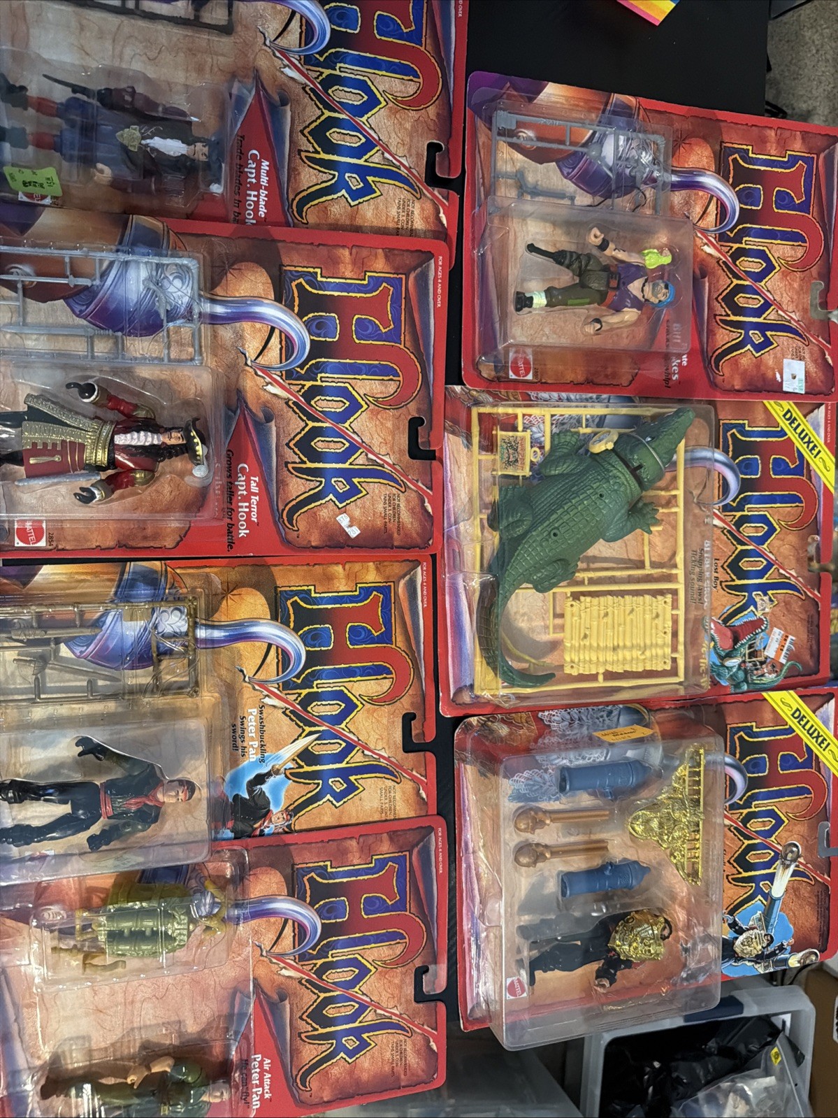 HOOK Action Figure 1991 lot Of 7- Tall Terror, Attack Croc And 5 More. A5