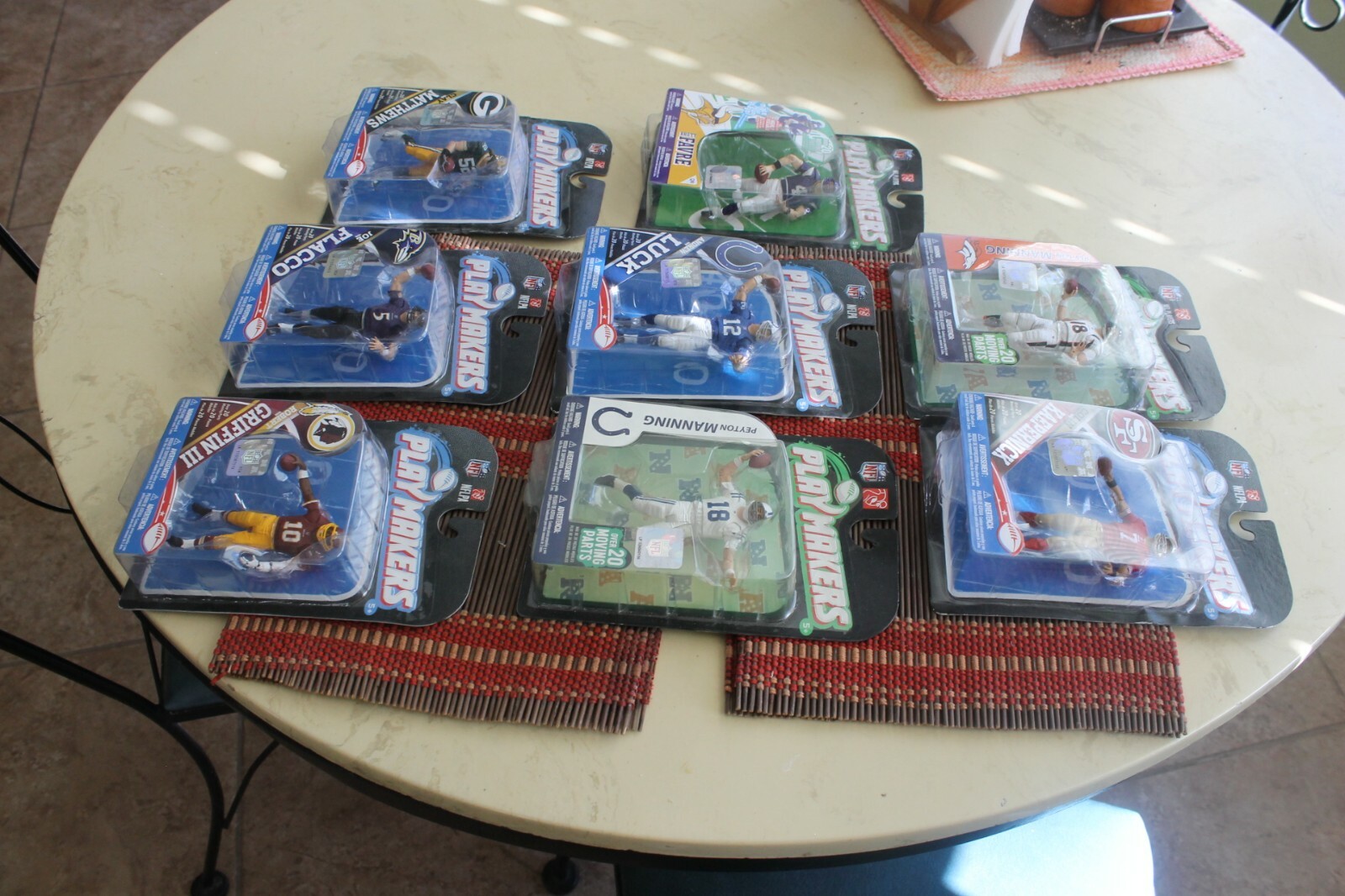 NFL PLAYMAKERS: BRADY, WILSON, BRYANT, LUCK, MANNING, TEBOW, ALLEN, FLACCO, WARE