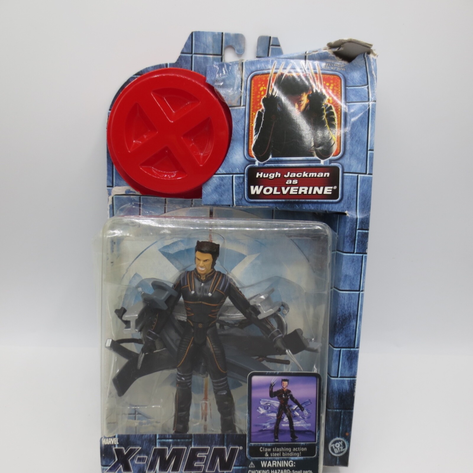 2000 Marvel X-Men the Movie Hugh Jackman as Wolverine Action Figure In Box