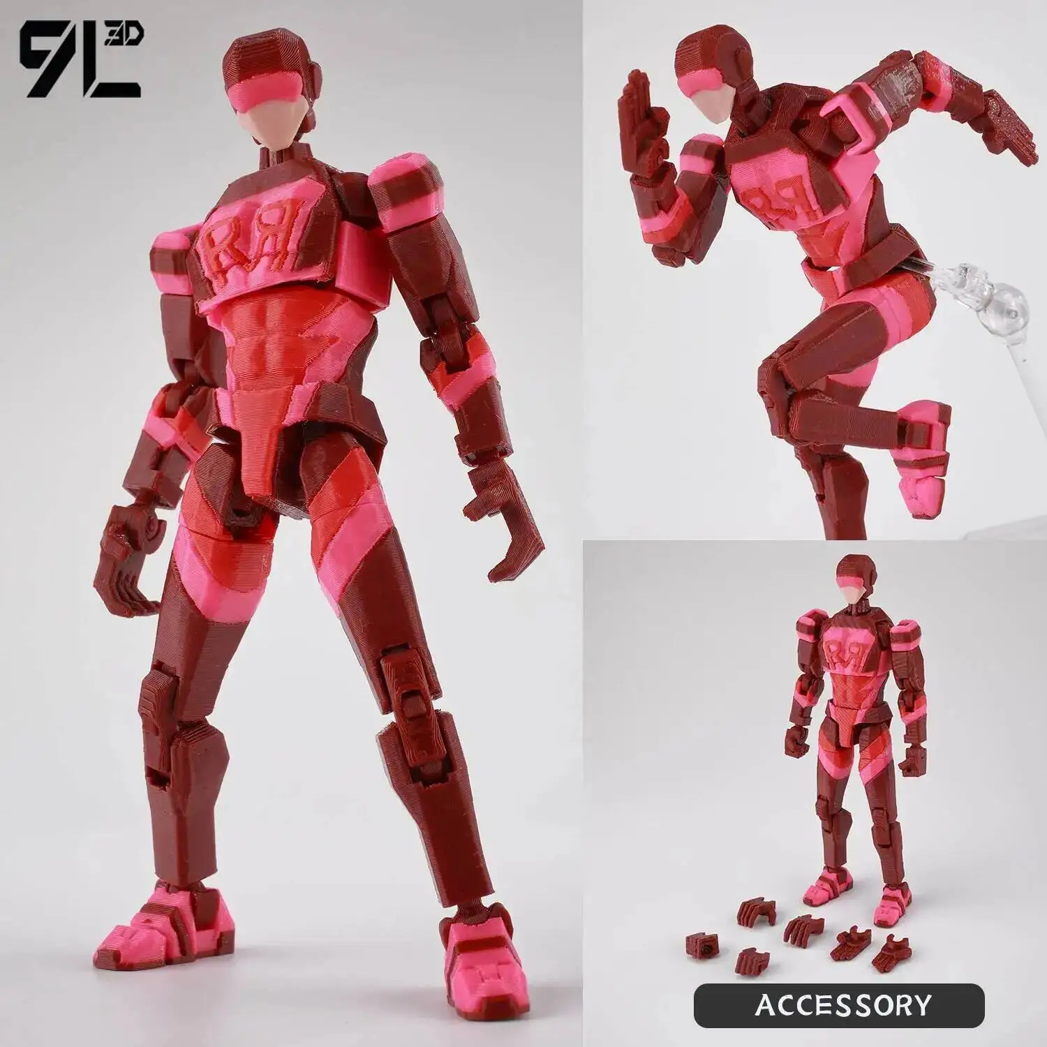 9L3D Lucky13 T13 Dummy13 1/12 Multi-Jointed Action Figure DIY Model NEW