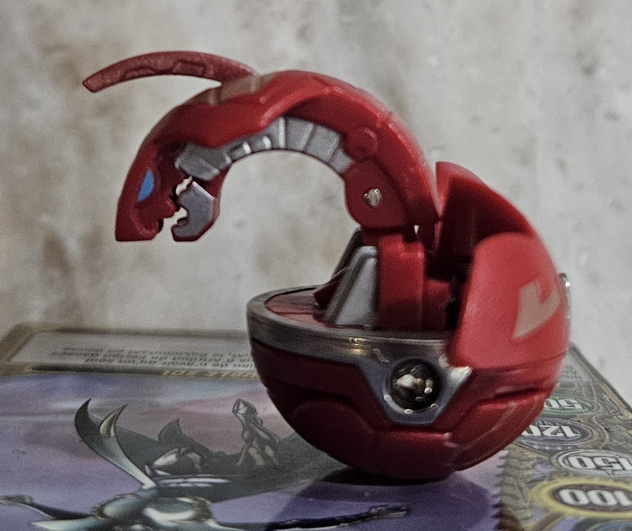Bakugan Pyrus Delta Dragonoid B1 Perfect Condition