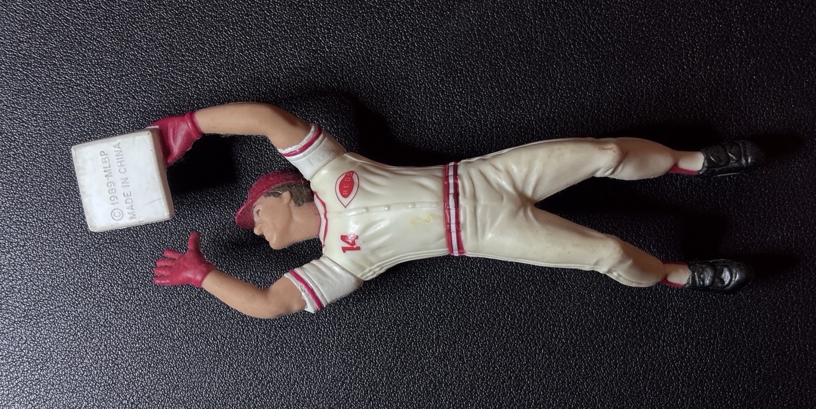Pete Rose Cincinnati Reds 1989 MLBP Loose Figure Sliding Into Base
