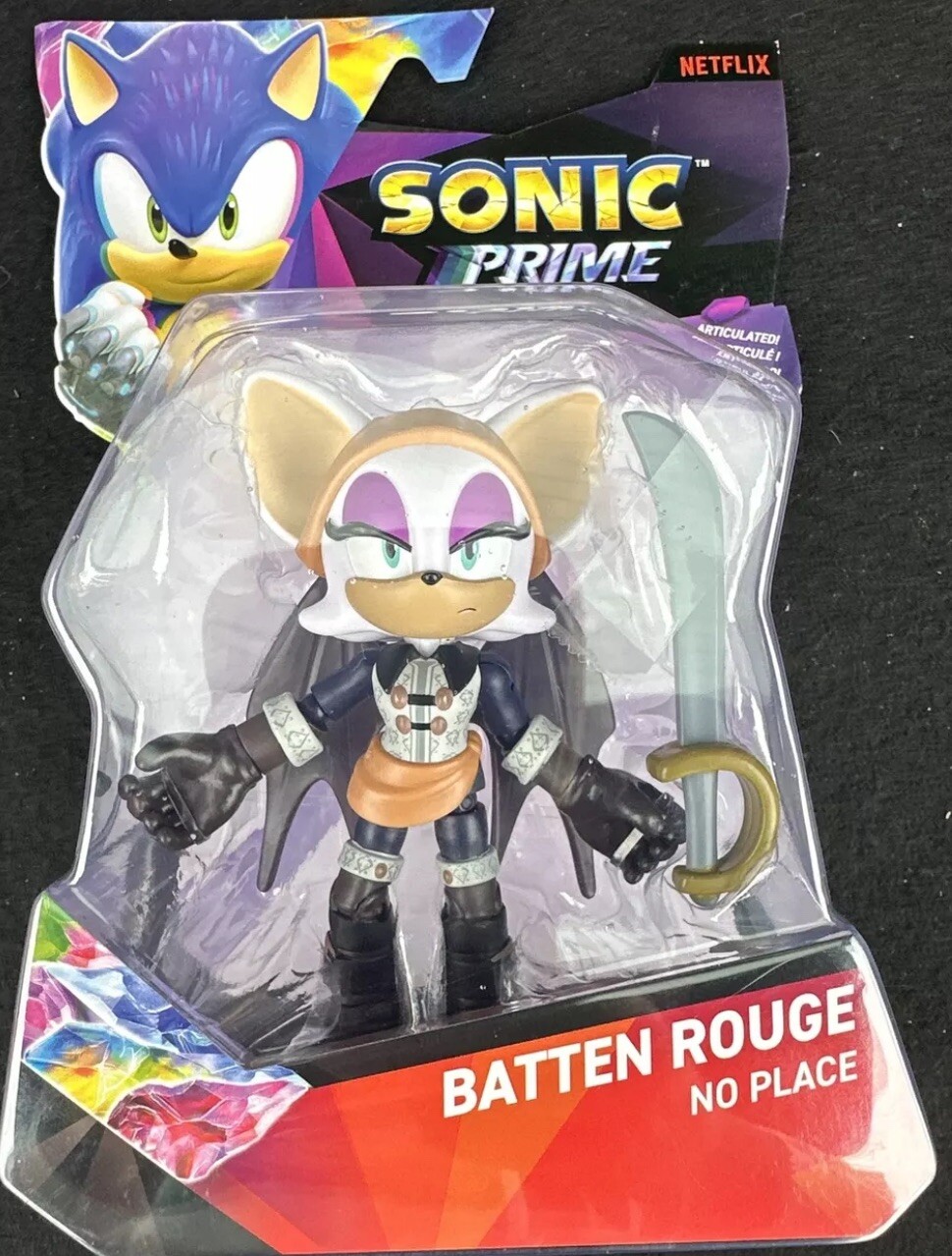Sonic the Hedgehog Prime Batten Rouge No Place Jakks 4 Inch Figure In Stock