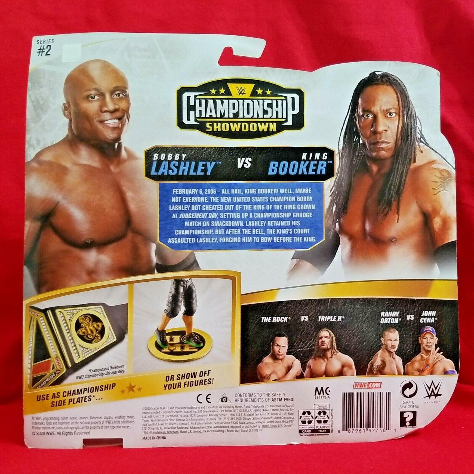WWE Championship Showdown Series 2 w/Side Plates – B. Lashley vs King Booker