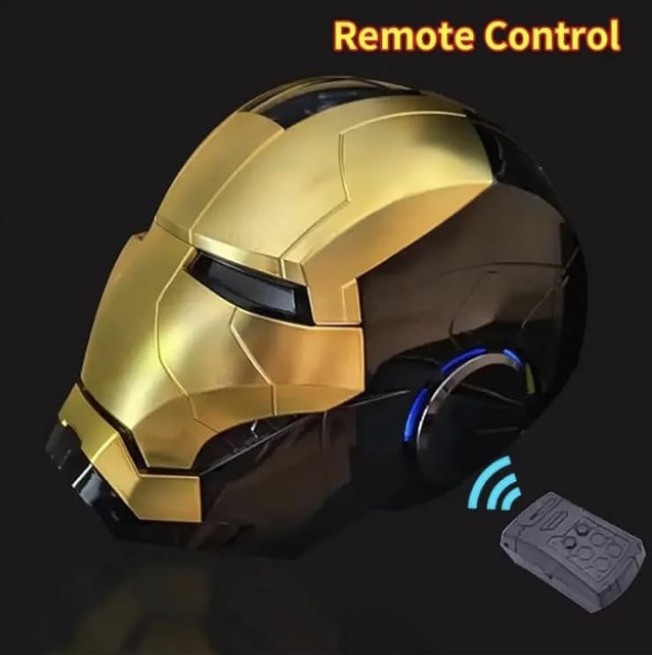AUTOKING 1:1 Wearable JARVIS Voice Control Cosplay Iron Man MK5 Helmet Mask Gift