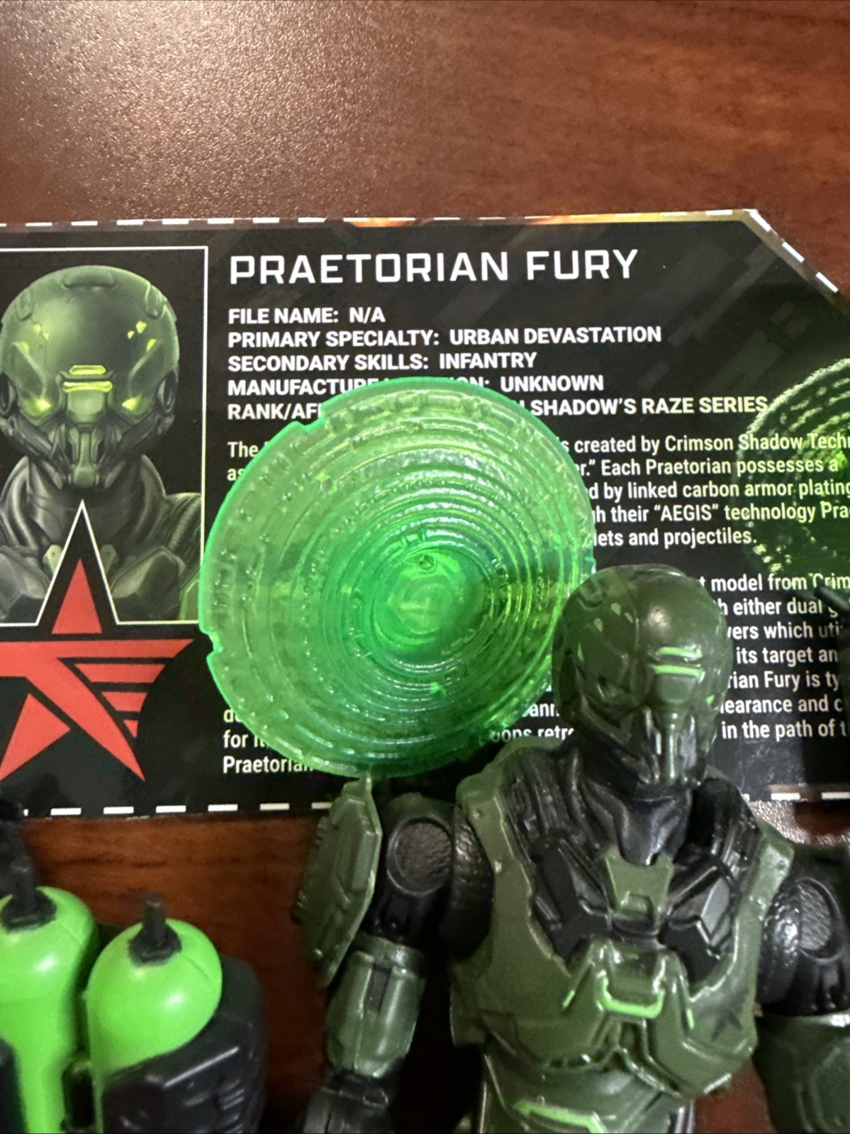 Valaverse Action Force Crimson Shadow Praetorian Fury (Deluxe) Complete