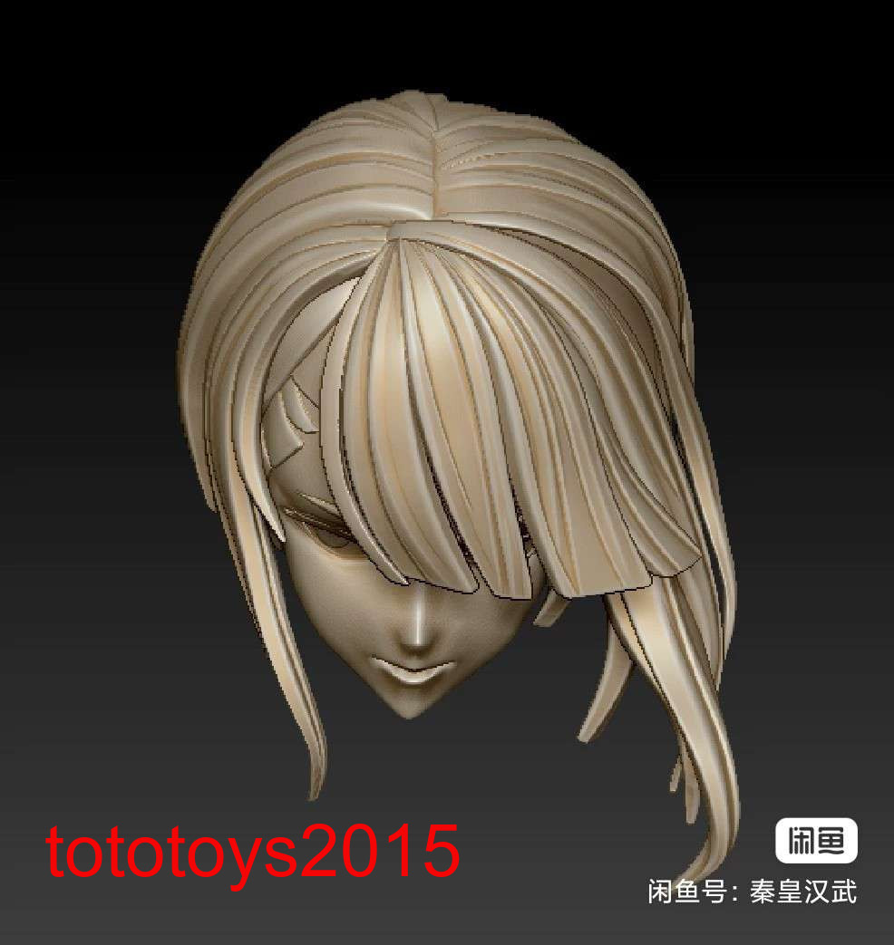1:6 1:12 1:18 Anime Cute Girl Head Sculpt For 12” 6” 3.75”Action Figure Doll