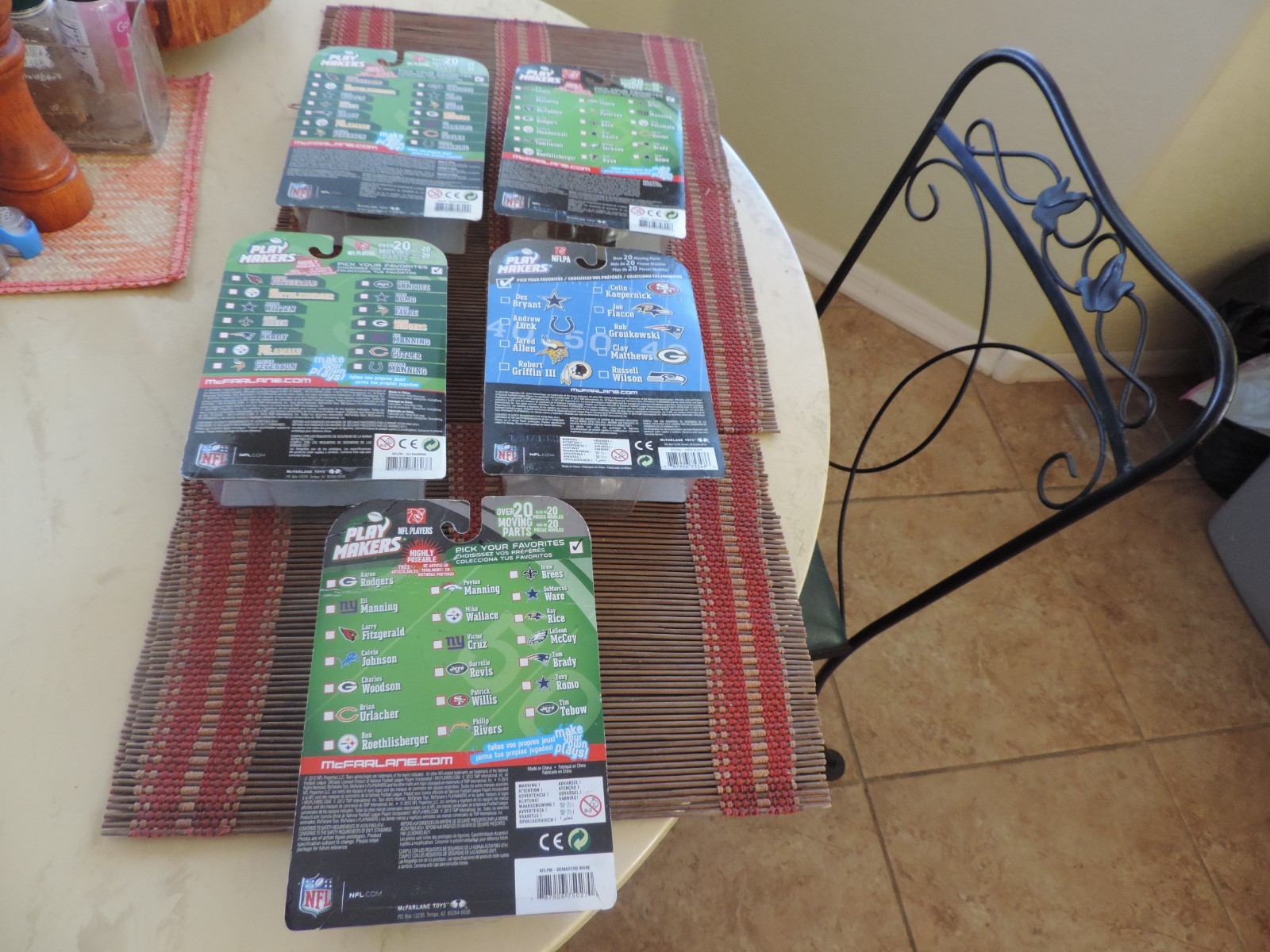 NFL PLAYMAKERS: BRADY, WILSON, BRYANT, LUCK, MANNING, TEBOW, ALLEN, FLACCO, WARE