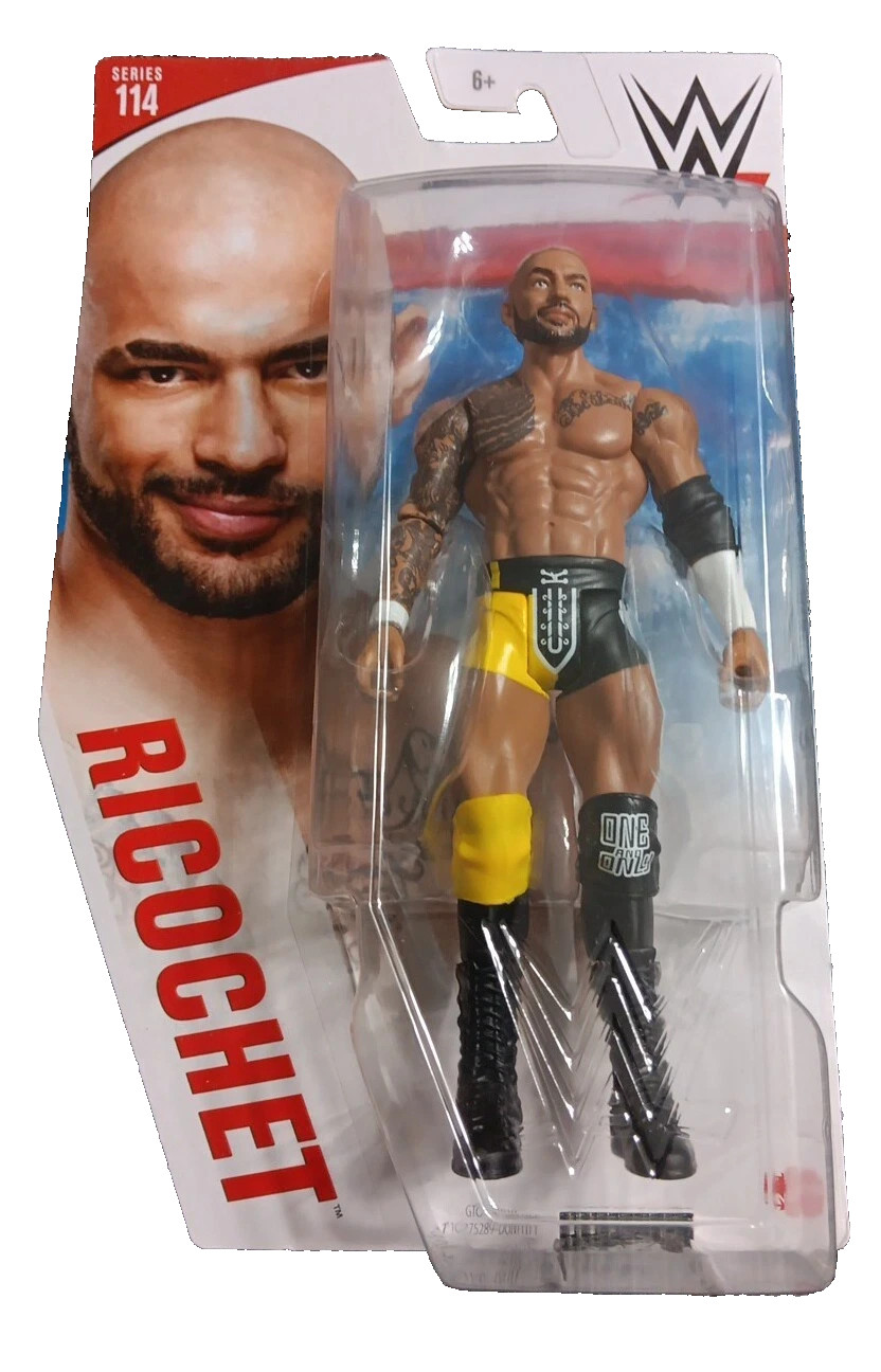 WWE Mattel Ricochet Series 114 Yellow Trunks Figure FREE SHIPPING!