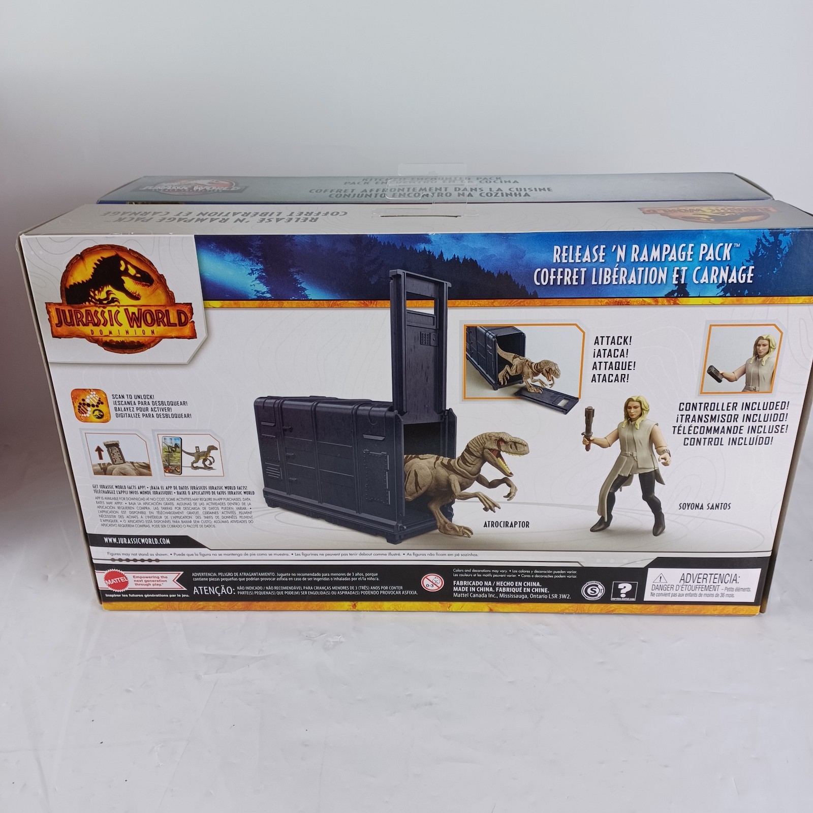Jurassic World Kitchen Encounter Release Rampage Pack Mattel NEW Lot Of 2