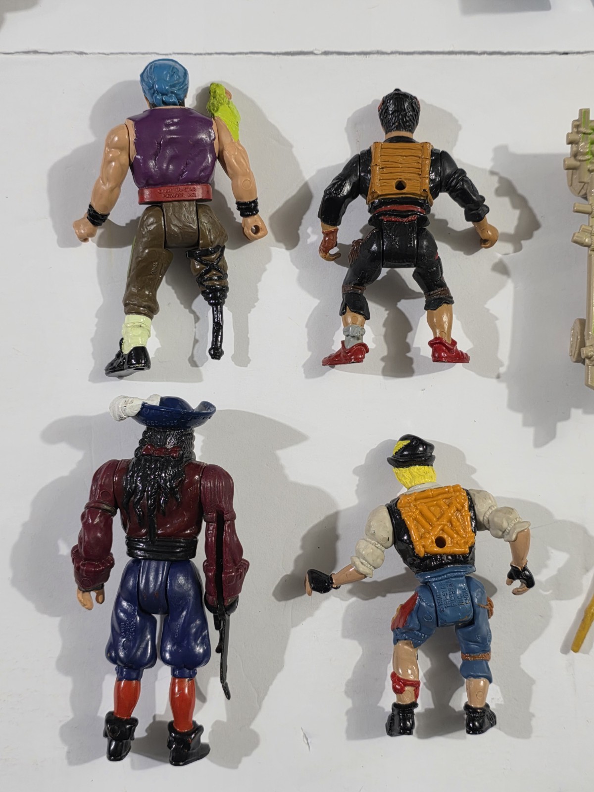 Vintage 1991 Mattel Hook 4.75 inch Action Figure Lot Of 4 & Some Accessories