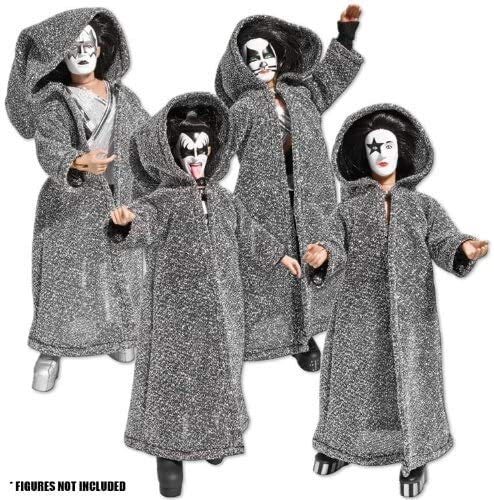 Set of 4 Silver Phantom Robes for 8 Inch Action Figures