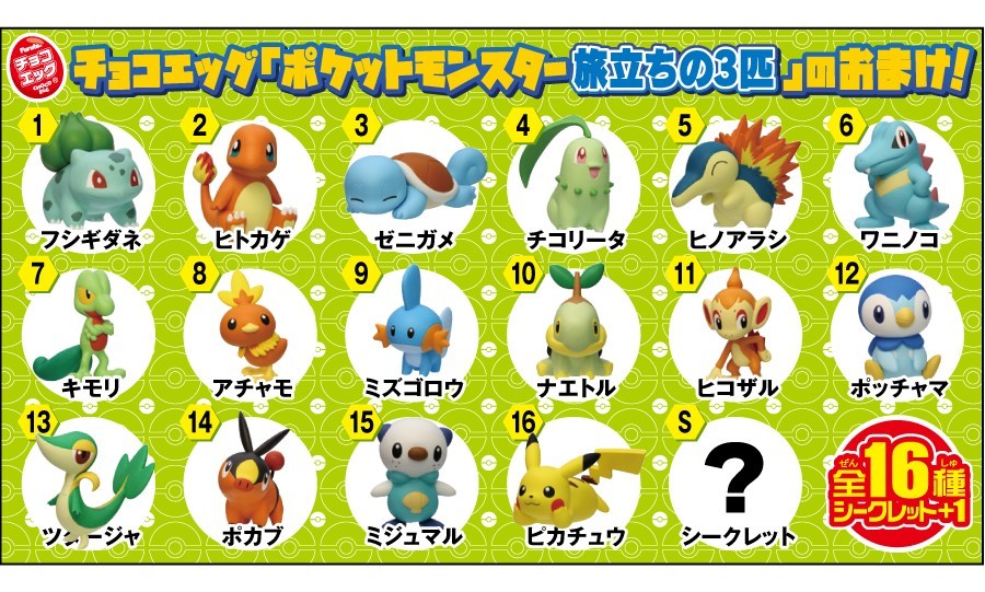 Pokemon Choco Egg Mini Figure Furuta Complete Set/Choose Your Character 17 Types
