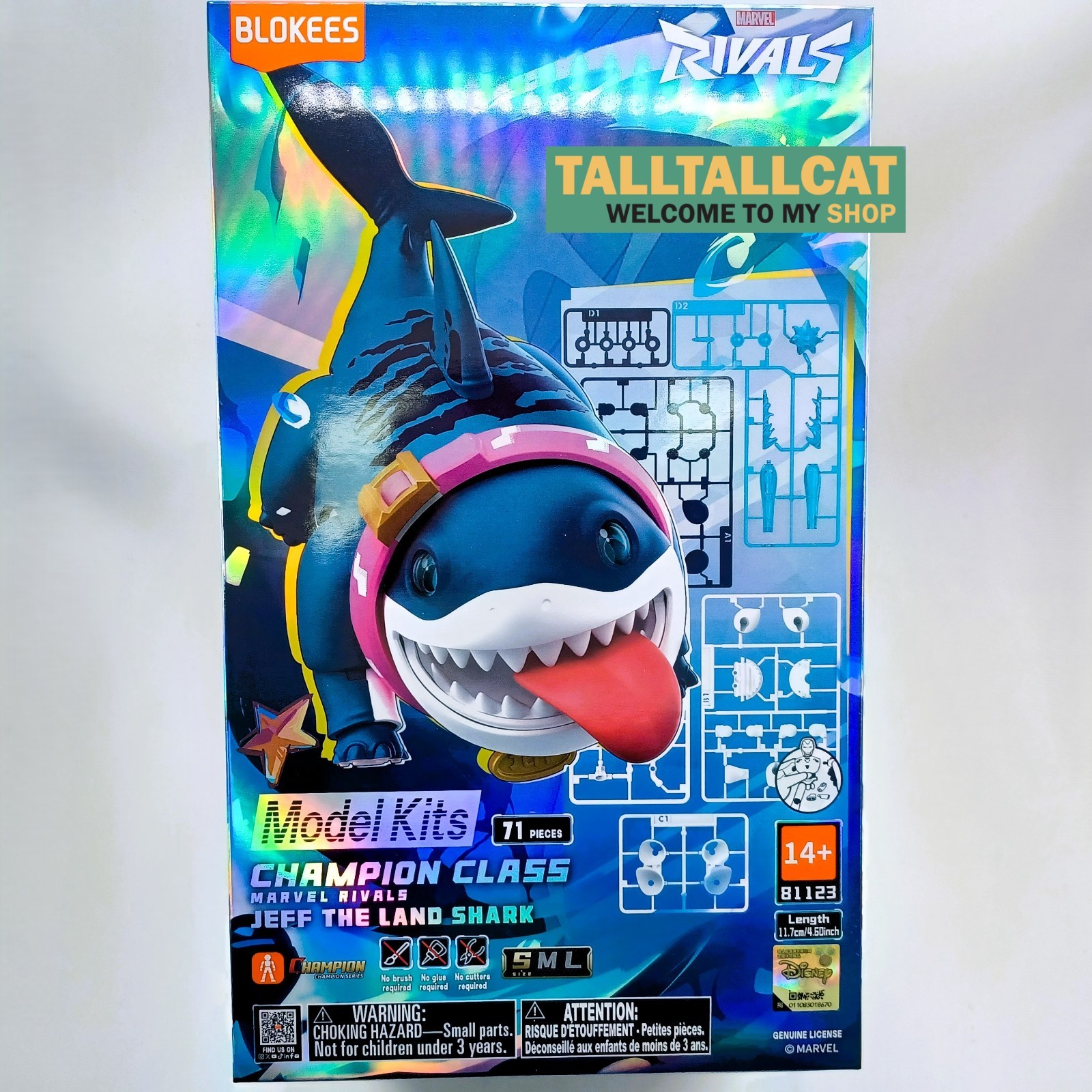 Blokees Marvel Rivals Champion Class 12 Jeff The Land Shark Model Kits IN STOCK