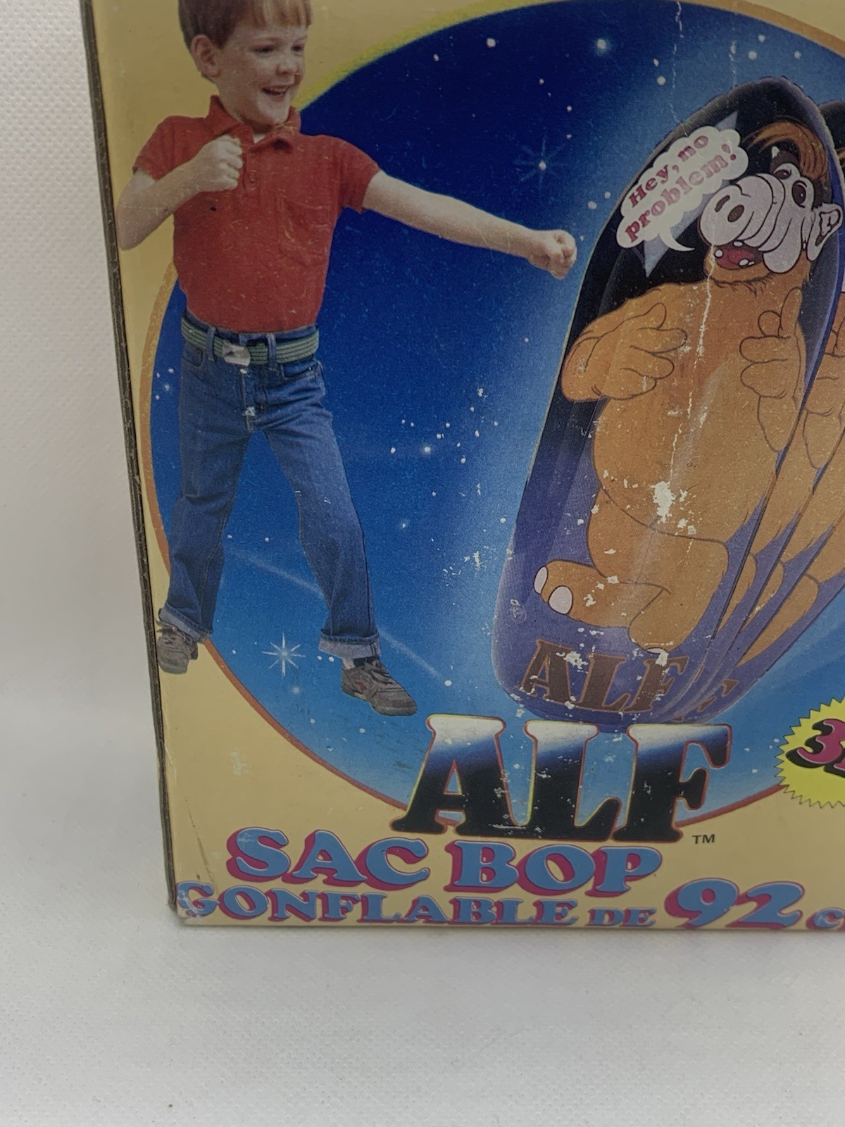 Vintage 1987 ALF TV Show 36″ Inflatable Bop Bag 3D No. 7415 Imperial Toy Corp