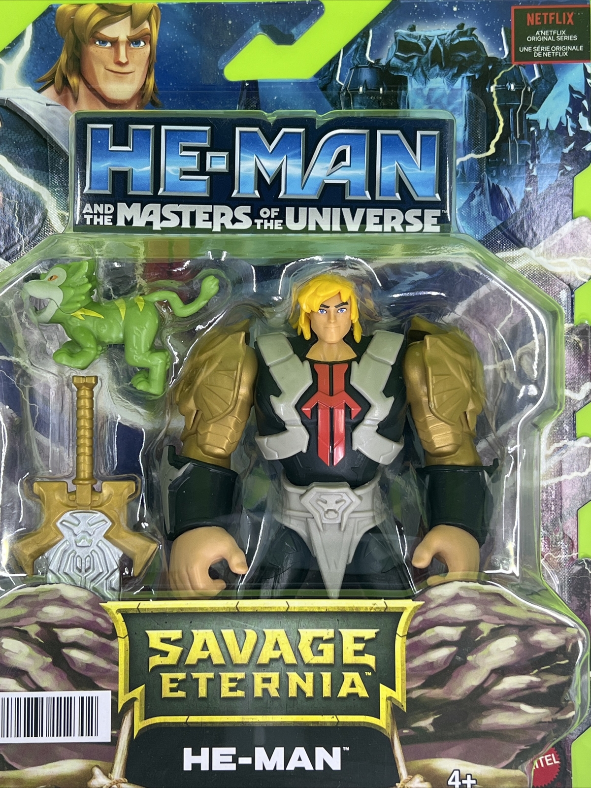 He-Man Masters of the Universe Savage Eternia HE-MAN Figure Tiger Cub Netflix US