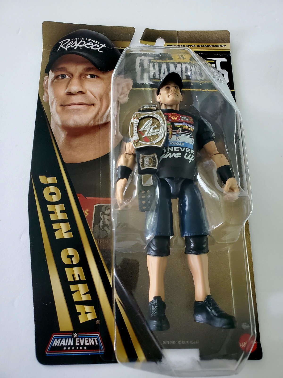 WWE Champions John Cena Figure with Championship Belt Main Event Series New