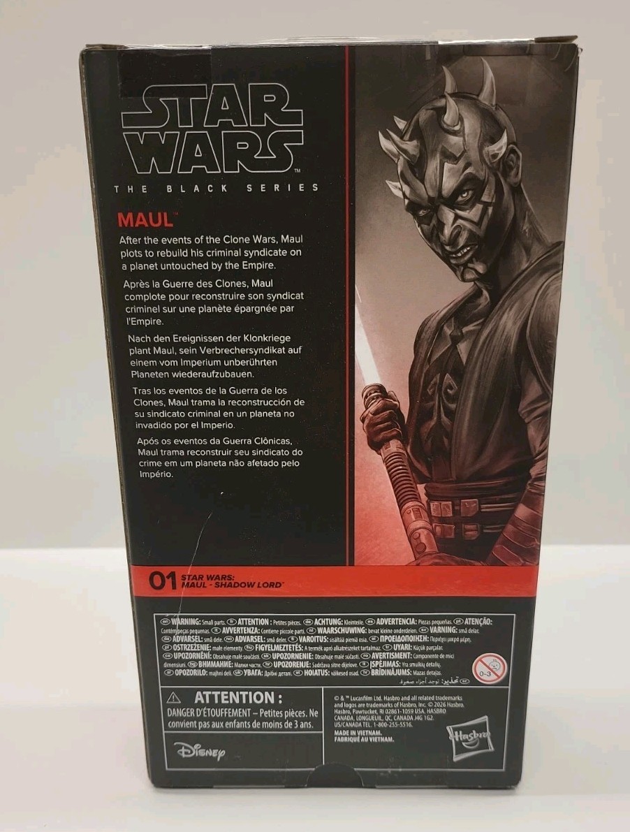 Star Wars Black Series Maul Shadow Lord Small Scratch on Back See Photo