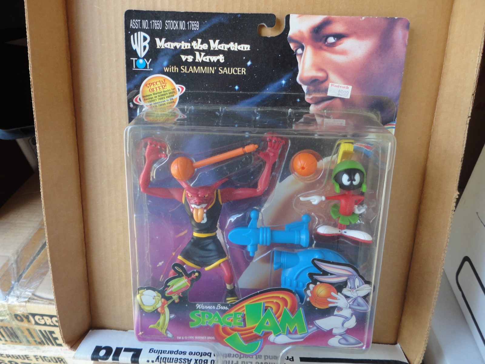 Space Jam Marvin the Martian Vs Nawt with Slammin Saucer