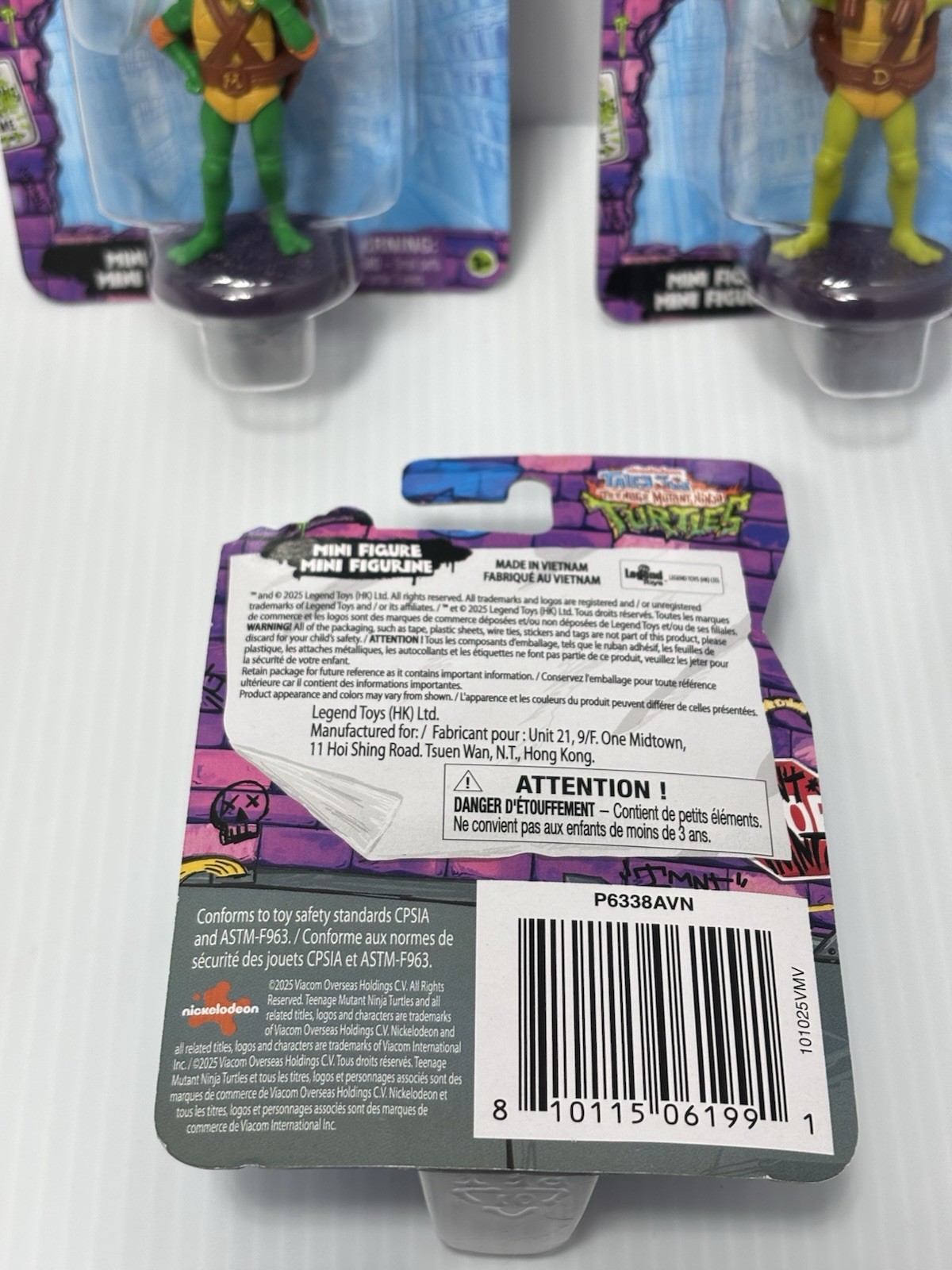 TMNT Tales Mini Figures Cake Topper 4PCs Set Ninja Turtle Retro Rare Toys -NEW!