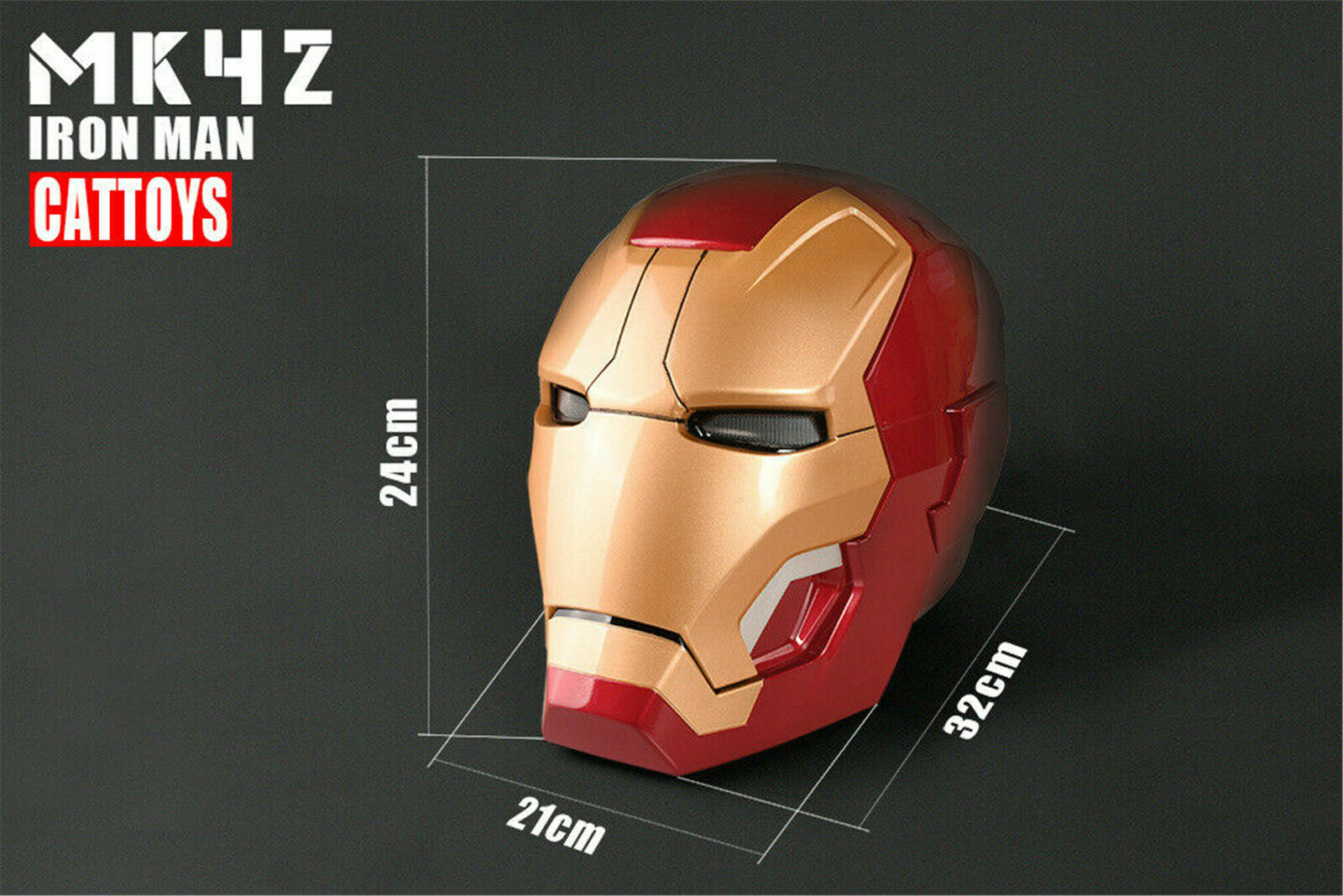 Iron Man 1:1Scale Wearable Open Close MK42 Helmet Toys Cosplay model Figure