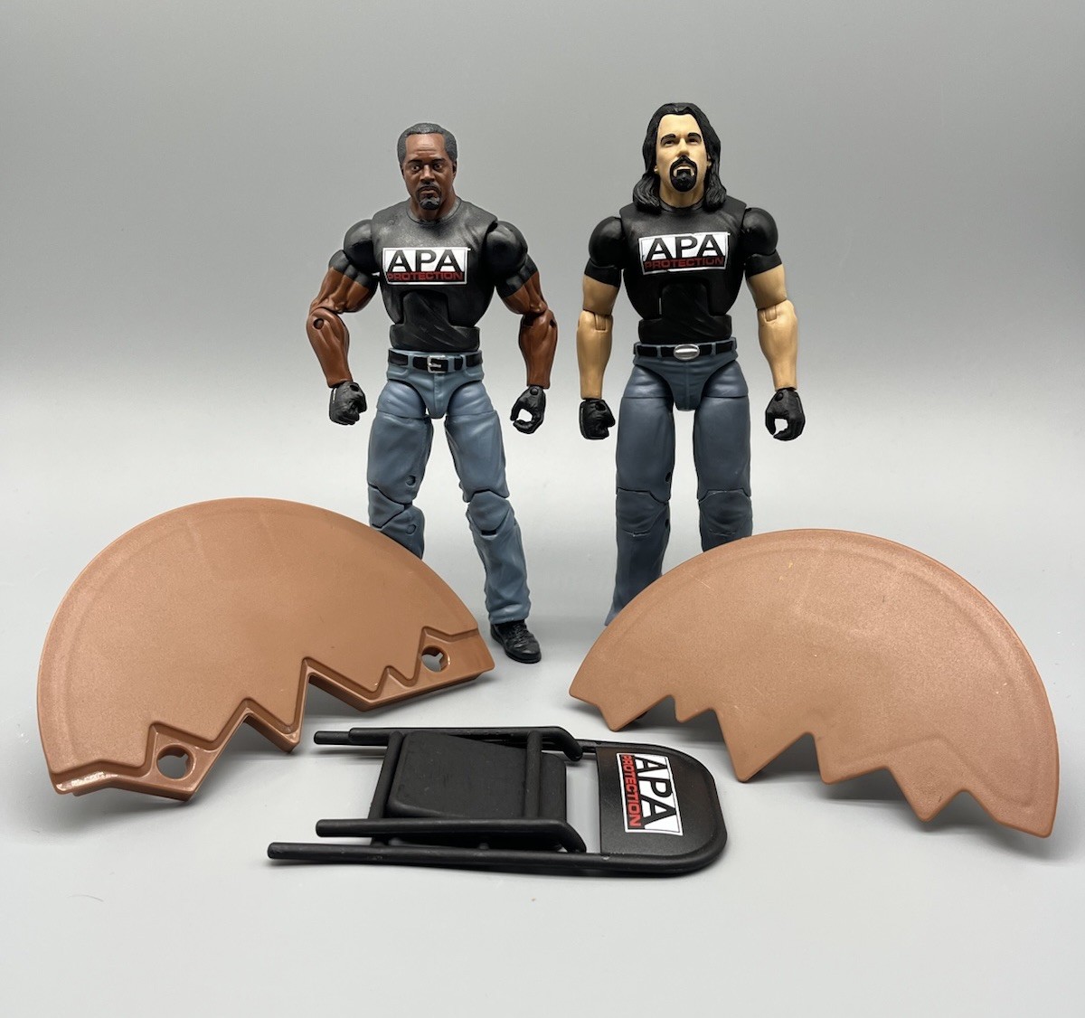 WWE Elite Series 38 JBL Bradshaw Farooq Ron Simmons APA Mattel Action Figures